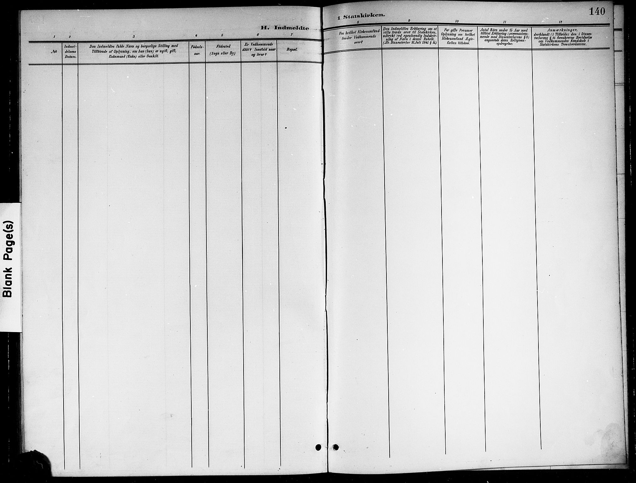 Sigdal kirkebøker, SAKO/A-245/G/Gb/L0003: Klokkerbok nr. II 3, 1901-1916, s. 140