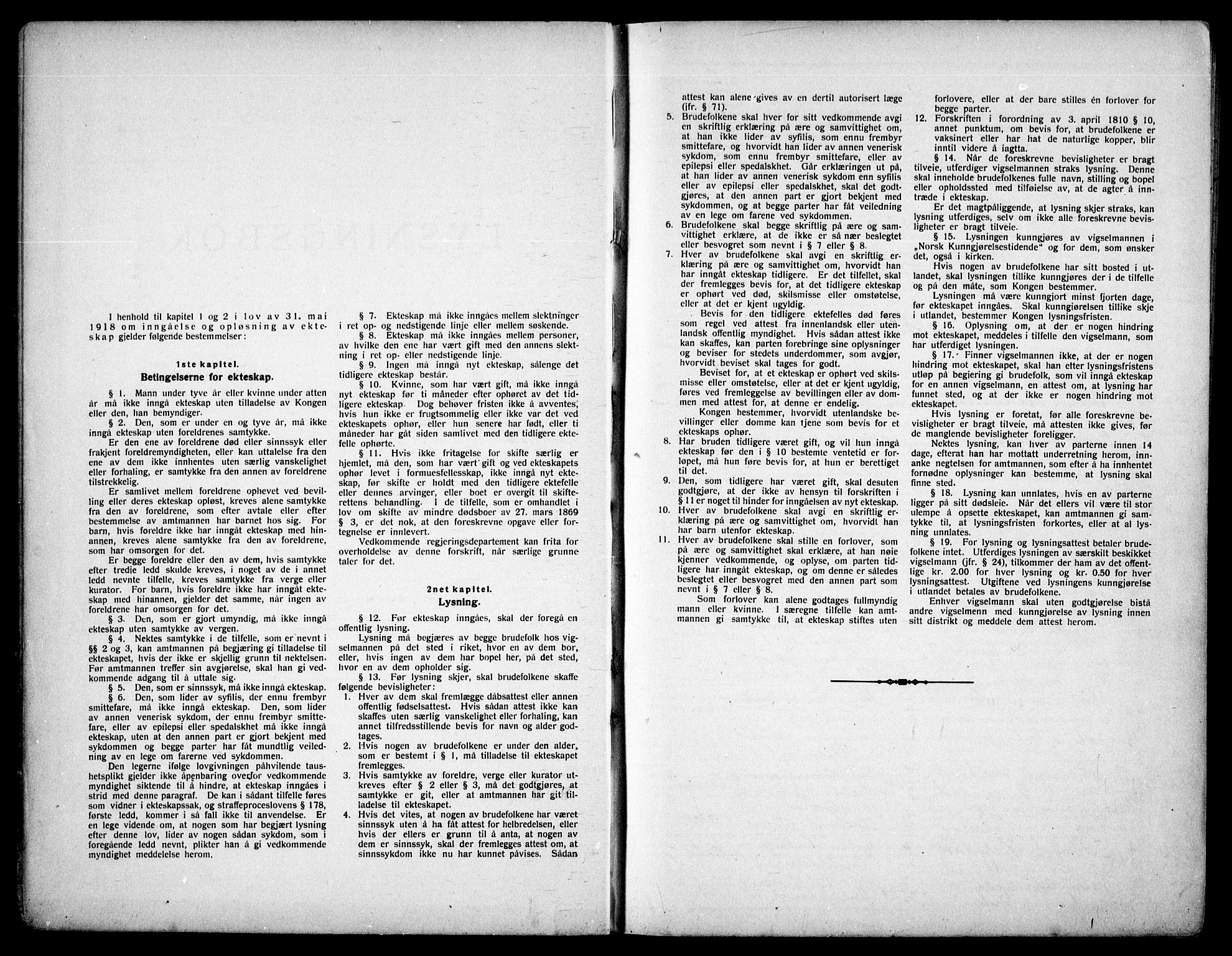 Frogner prestekontor Kirkebøker, SAO/A-10886/H/Ha/L0008: Lysningsprotokoll nr. 8, 1934-1938