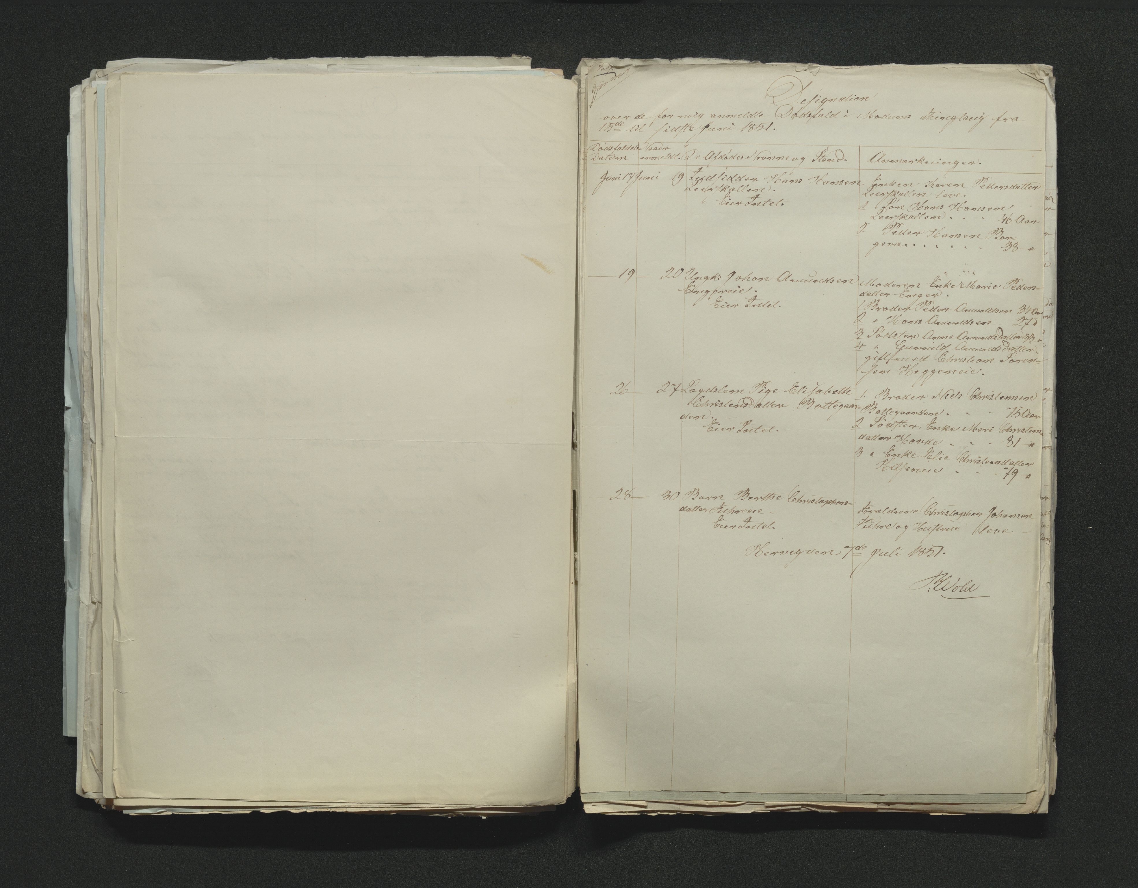 Eiker, Modum og Sigdal sorenskriveri, AV/SAKO-A-123/H/Ha/Hab/L0008: Dødsfallsmeldinger, 1850-1853