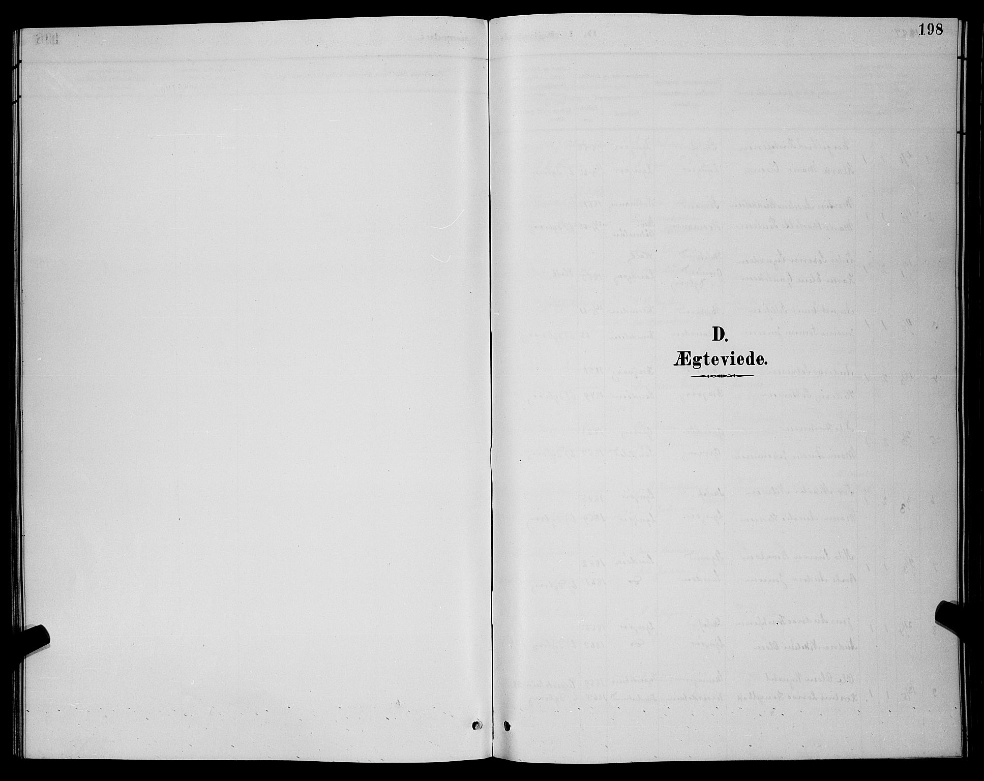 Dypvåg sokneprestkontor, AV/SAK-1111-0007/F/Fb/Fba/L0013: Klokkerbok nr. B 13, 1887-1900, s. 198