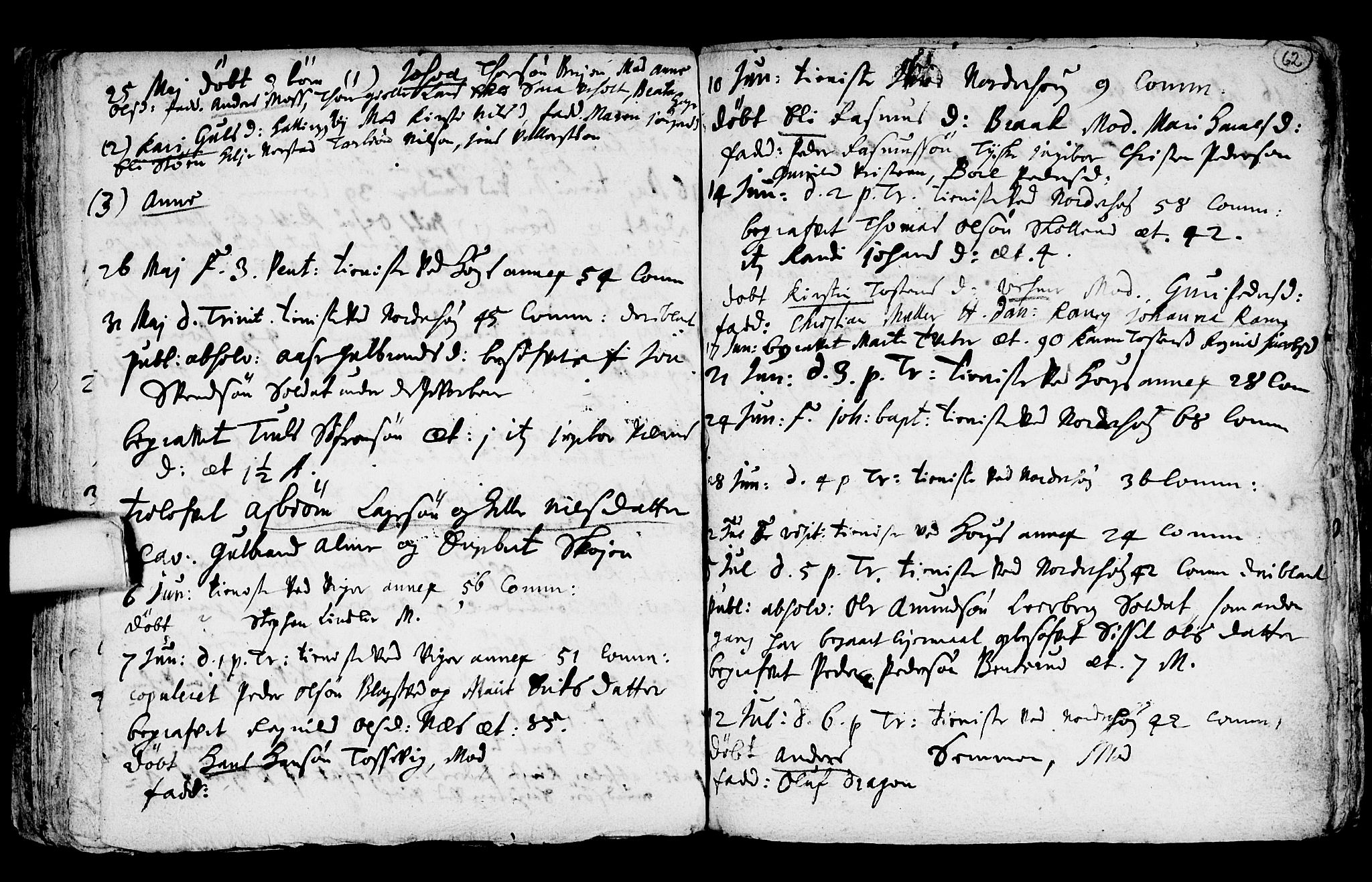 Norderhov kirkebøker, AV/SAKO-A-237/F/Fa/L0001: Ministerialbok nr. 1, 1704-1716, s. 62