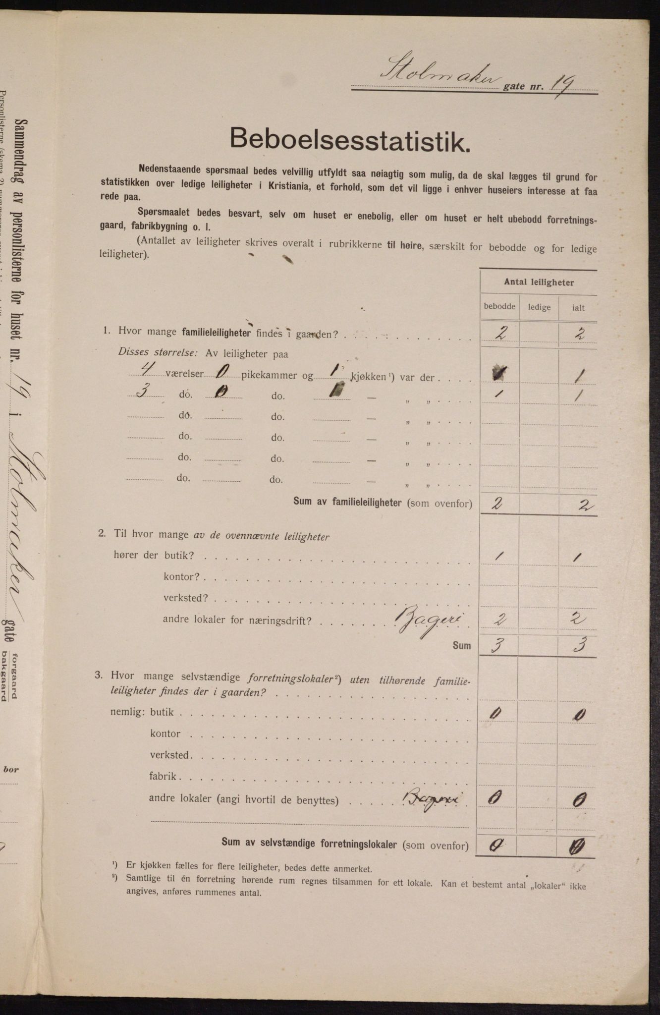 OBA, Kommunal folketelling 1.2.1913 for Kristiania, 1913, s. 102902