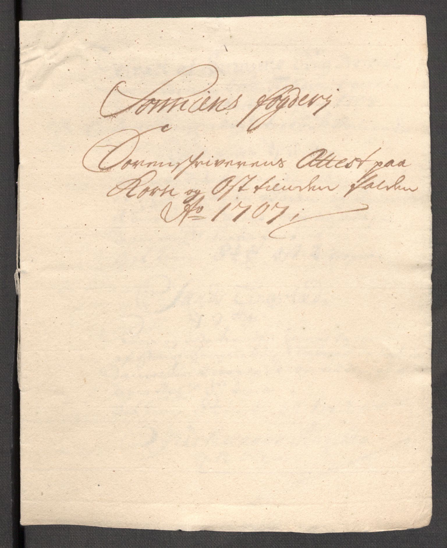 Rentekammeret inntil 1814, Reviderte regnskaper, Fogderegnskap, AV/RA-EA-4092/R68/L4756: Fogderegnskap Senja og Troms, 1705-1707, s. 377