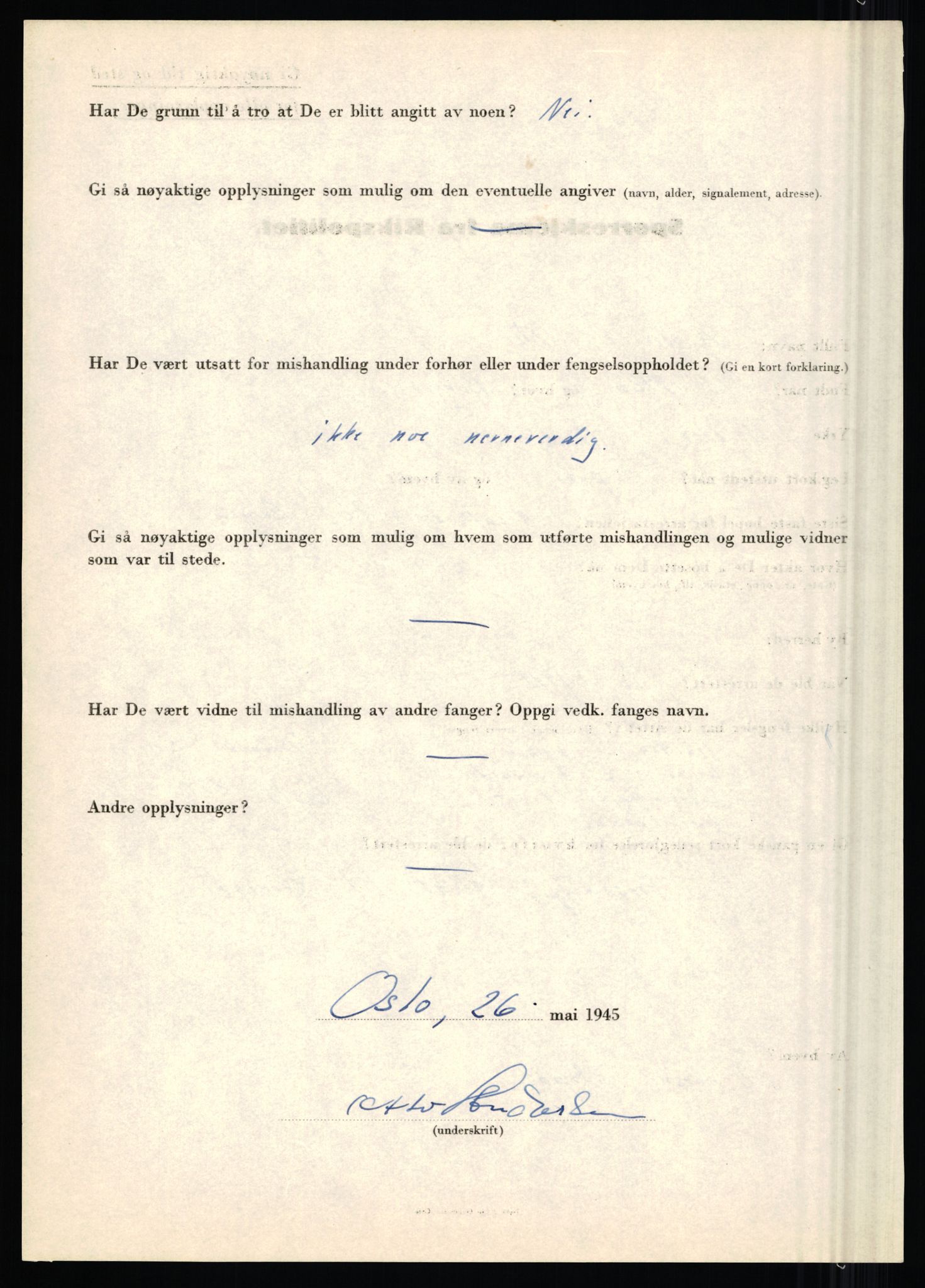 Rikspolitisjefen, AV/RA-S-1560/L/L0001: Abelseth, Rudolf - Berentsen, Odd, 1940-1945, s. 524