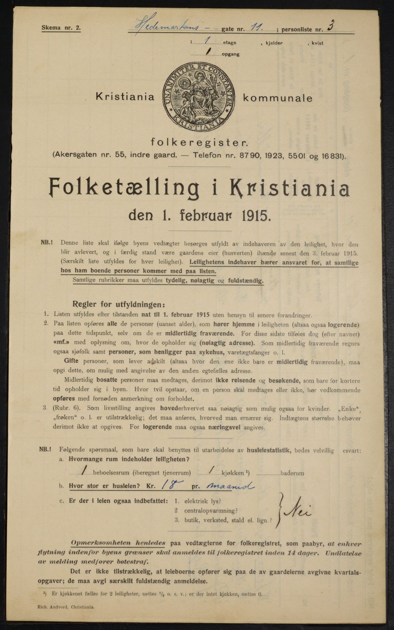 OBA, Kommunal folketelling 1.2.1915 for Kristiania, 1915, s. 35538