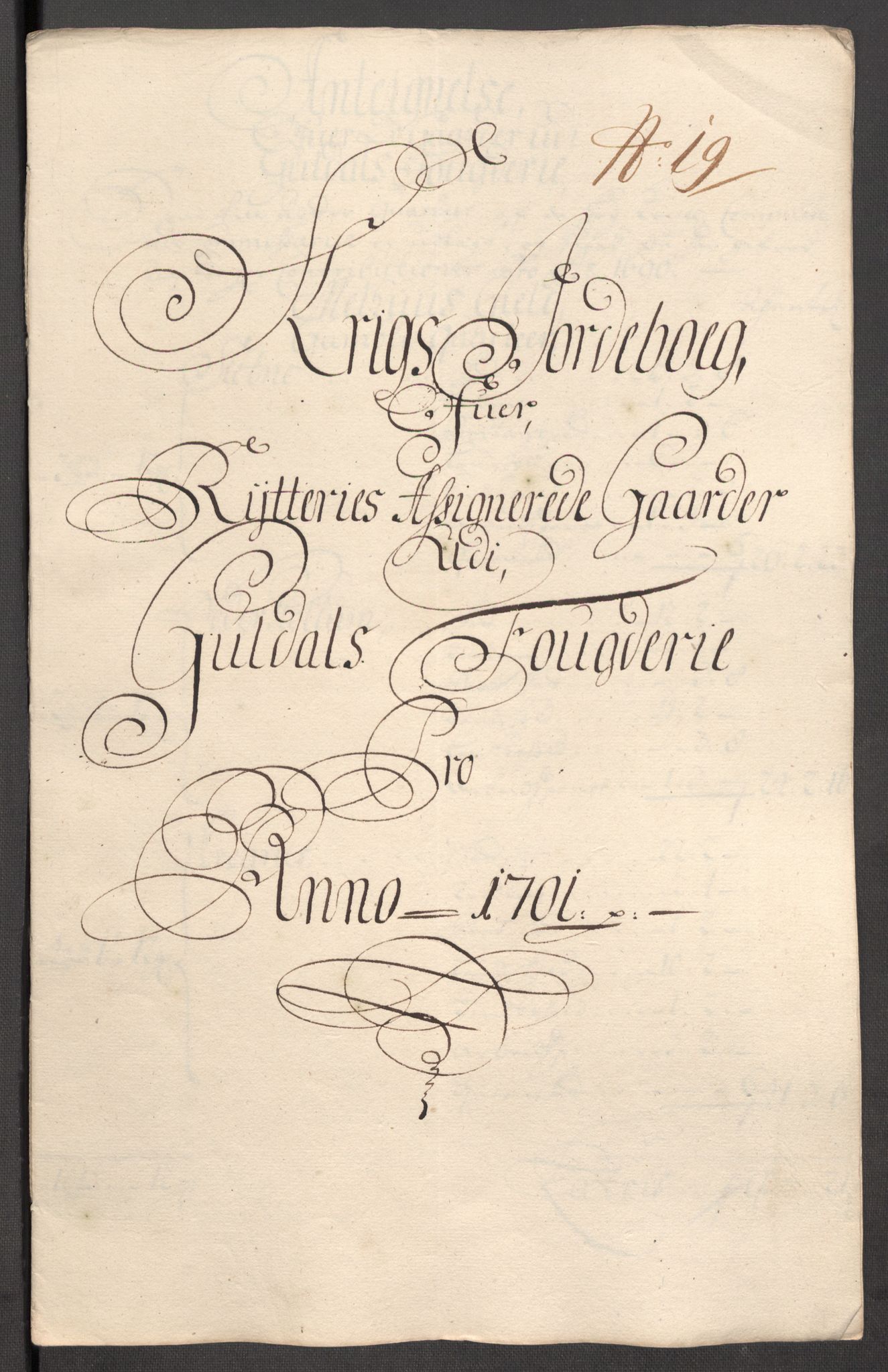 Rentekammeret inntil 1814, Reviderte regnskaper, Fogderegnskap, AV/RA-EA-4092/R60/L3951: Fogderegnskap Orkdal og Gauldal, 1701, s. 295