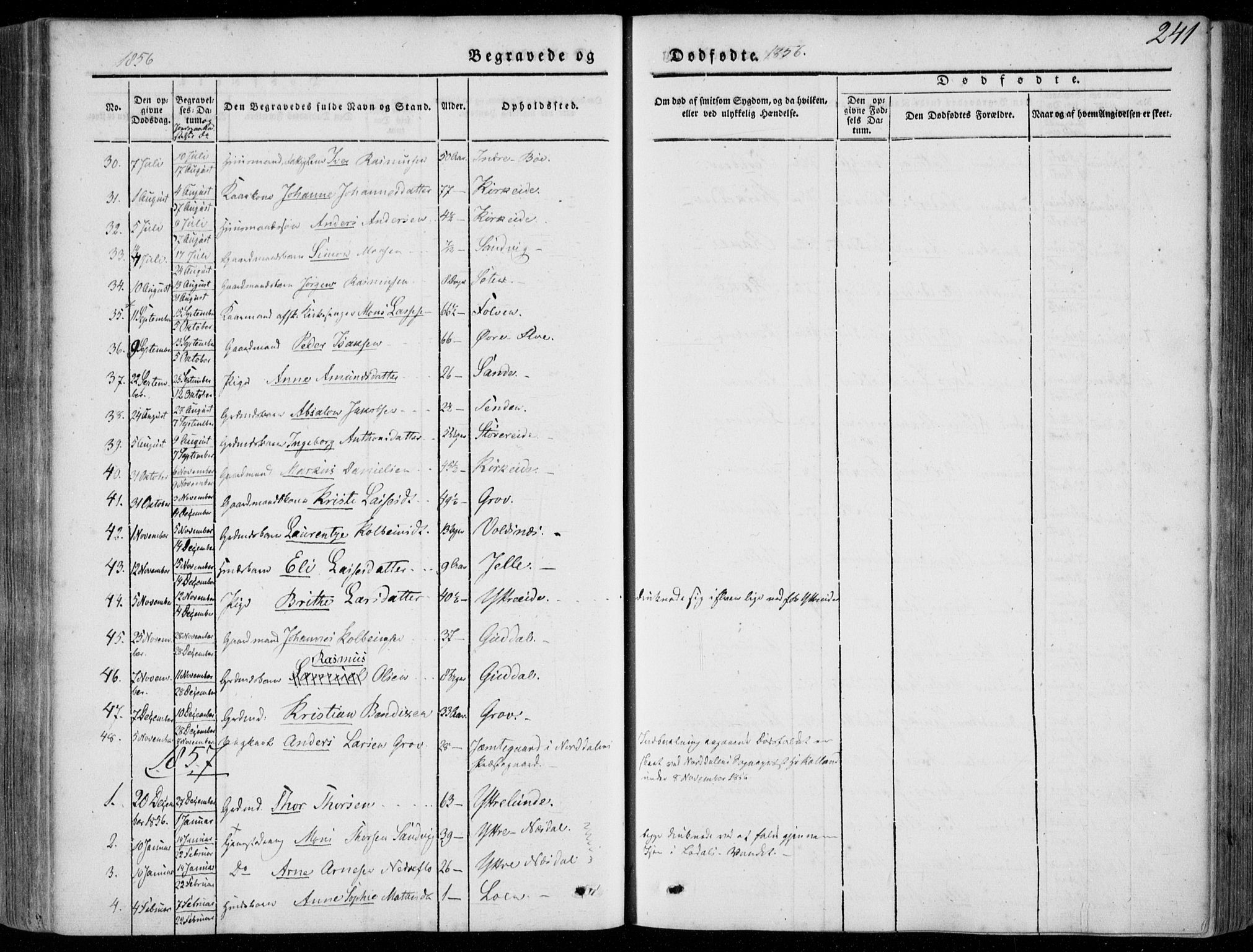 Stryn Sokneprestembete, AV/SAB-A-82501: Ministerialbok nr. A 2, 1844-1861, s. 241