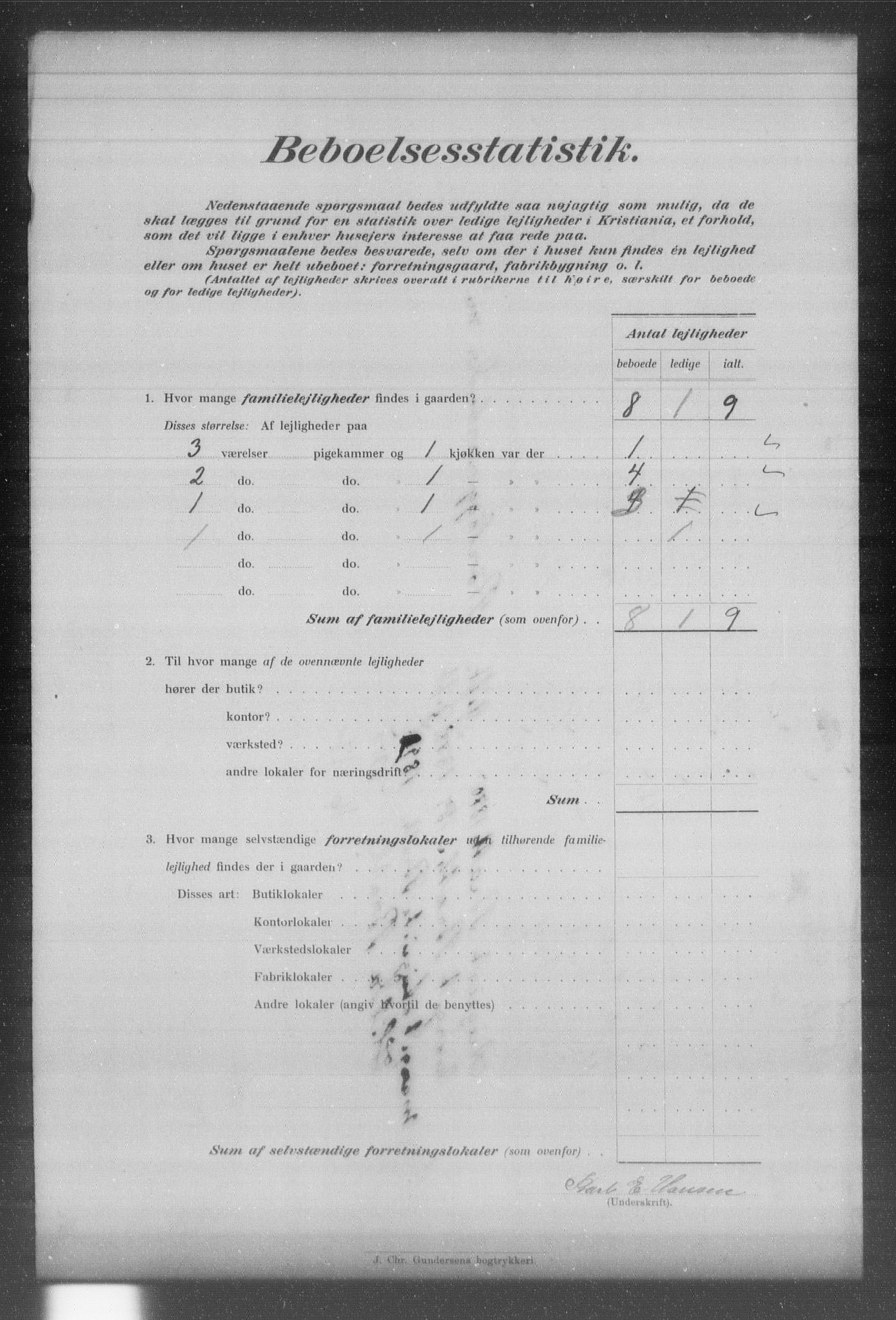 OBA, Kommunal folketelling 31.12.1903 for Kristiania kjøpstad, 1903, s. 12623