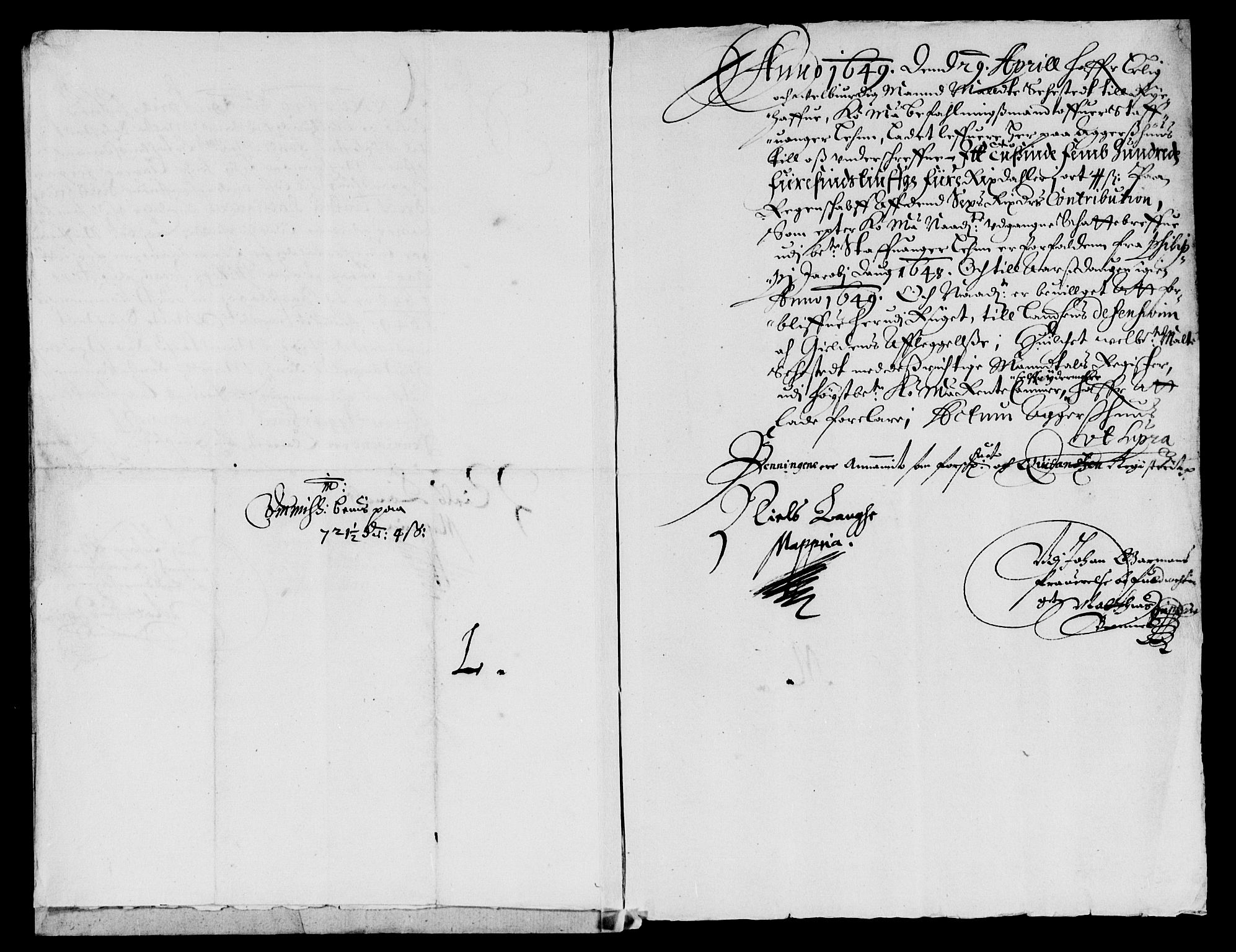 Rentekammeret inntil 1814, Reviderte regnskaper, Lensregnskaper, AV/RA-EA-5023/R/Rb/Rbs/L0032: Stavanger len, 1648-1650