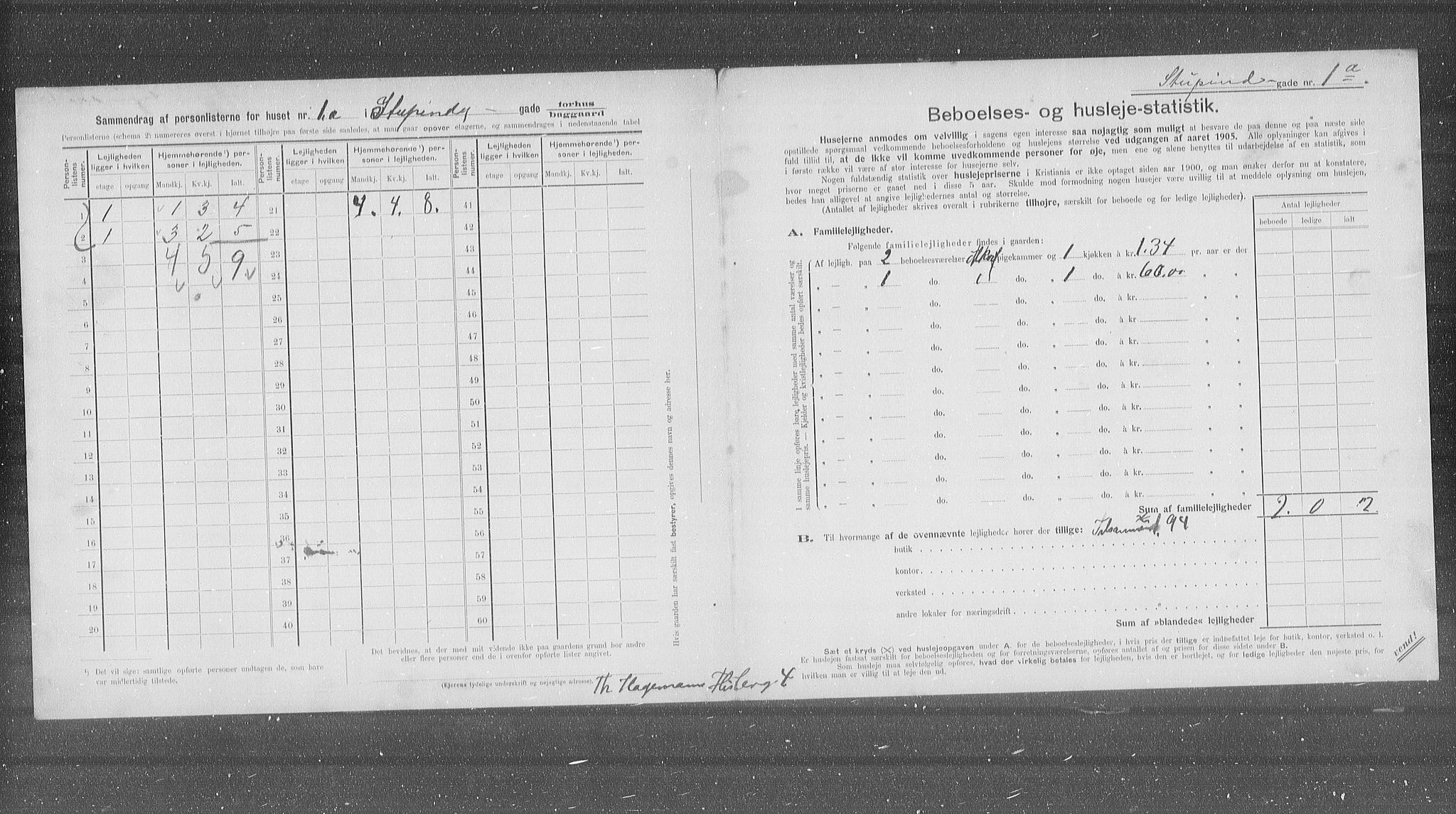OBA, Kommunal folketelling 31.12.1905 for Kristiania kjøpstad, 1905, s. 54709