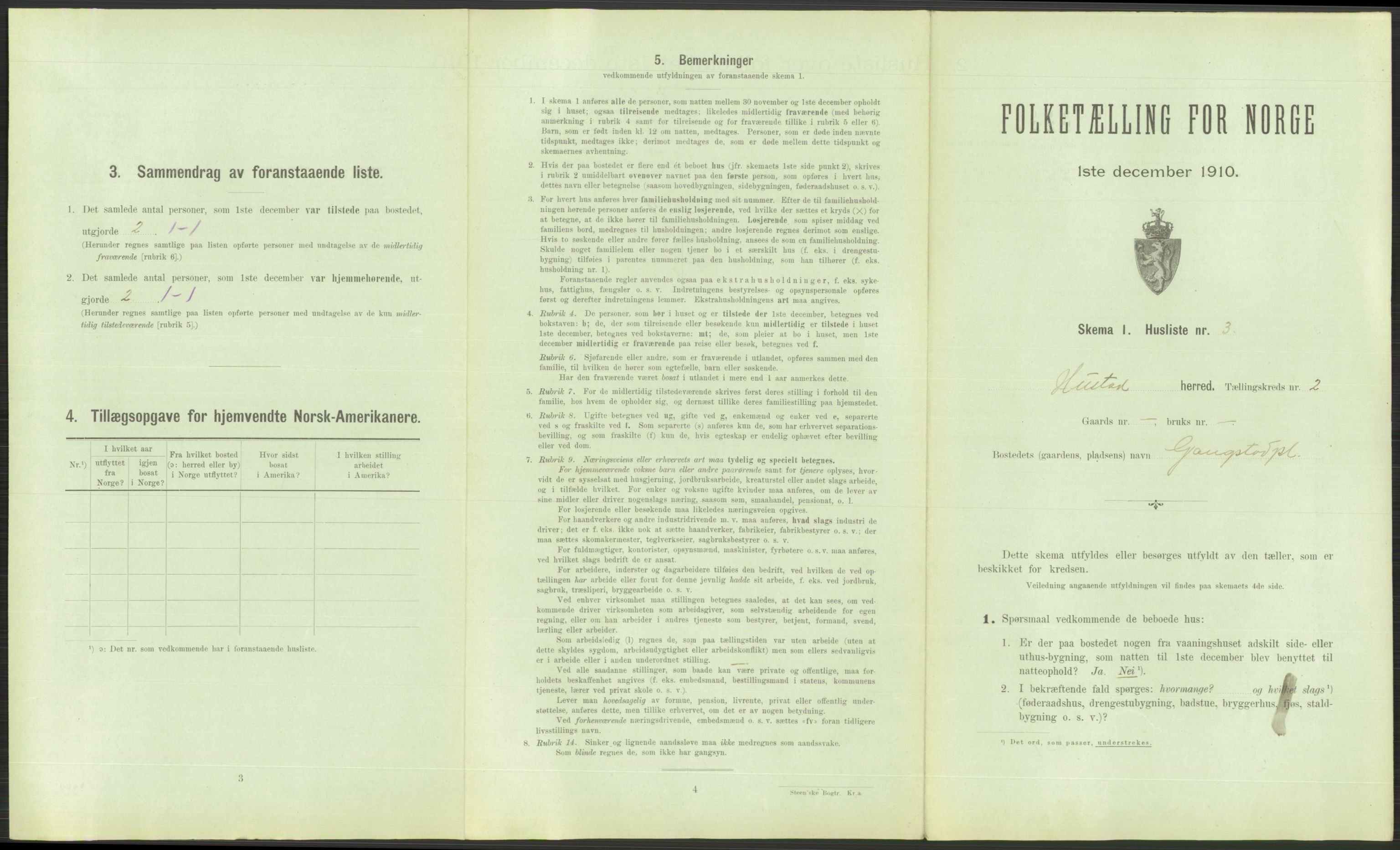 RA, Folketelling 1910 for 1728 Hustad (Sandvollan) herred, 1910, s. 115