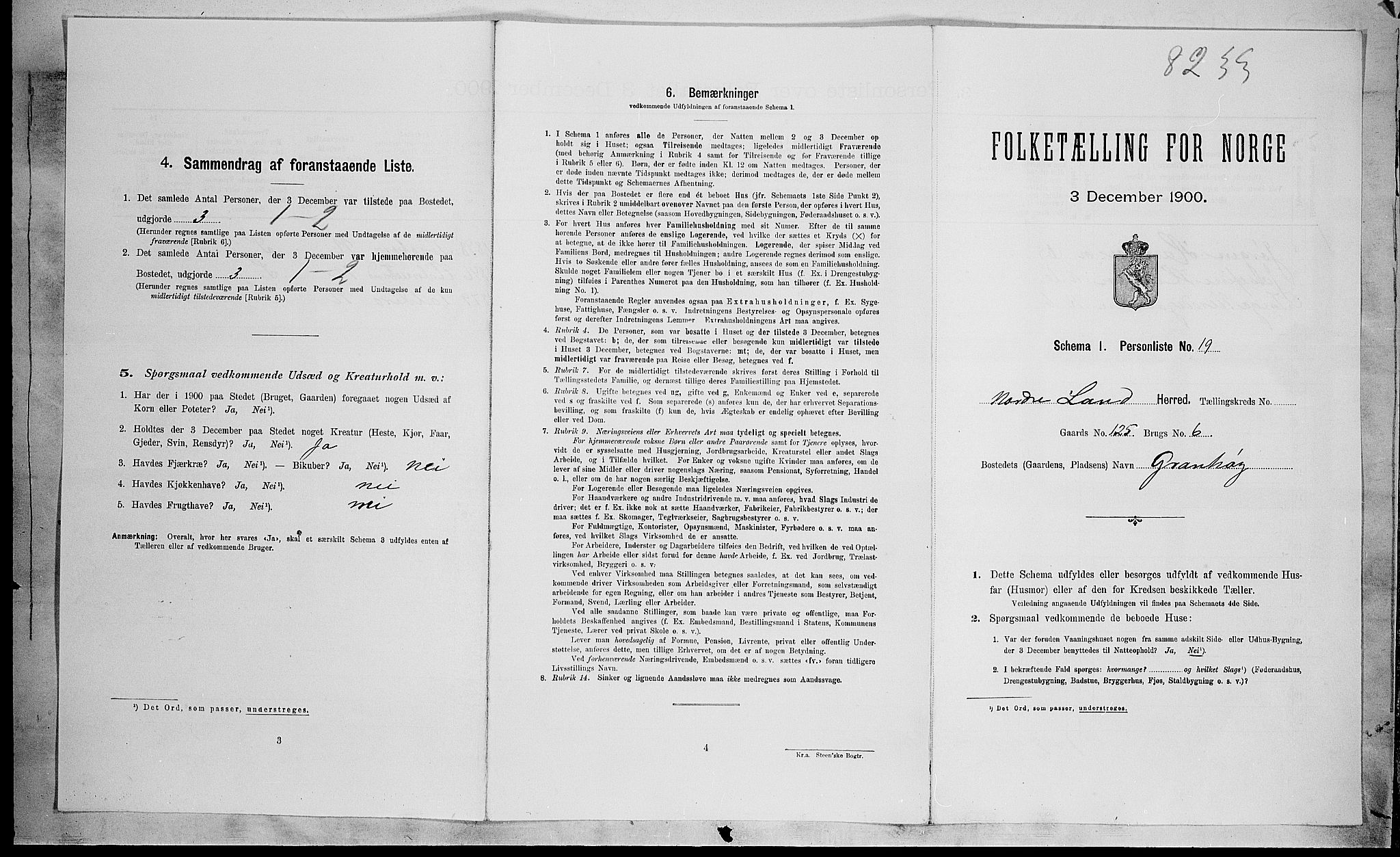 SAH, Folketelling 1900 for 0538 Nordre Land herred, 1900, s. 1368