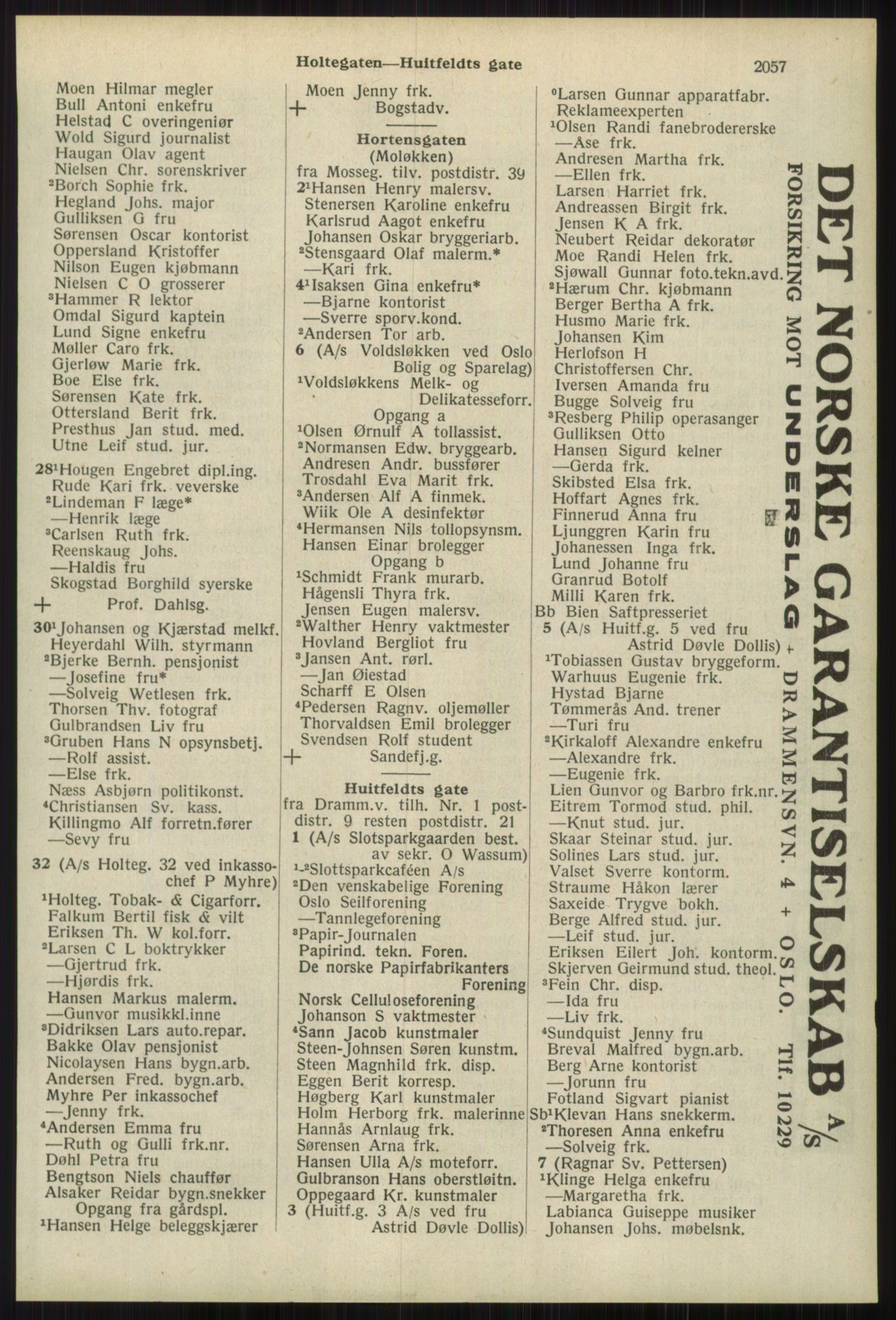 Kristiania/Oslo adressebok, PUBL/-, 1939, s. 2057