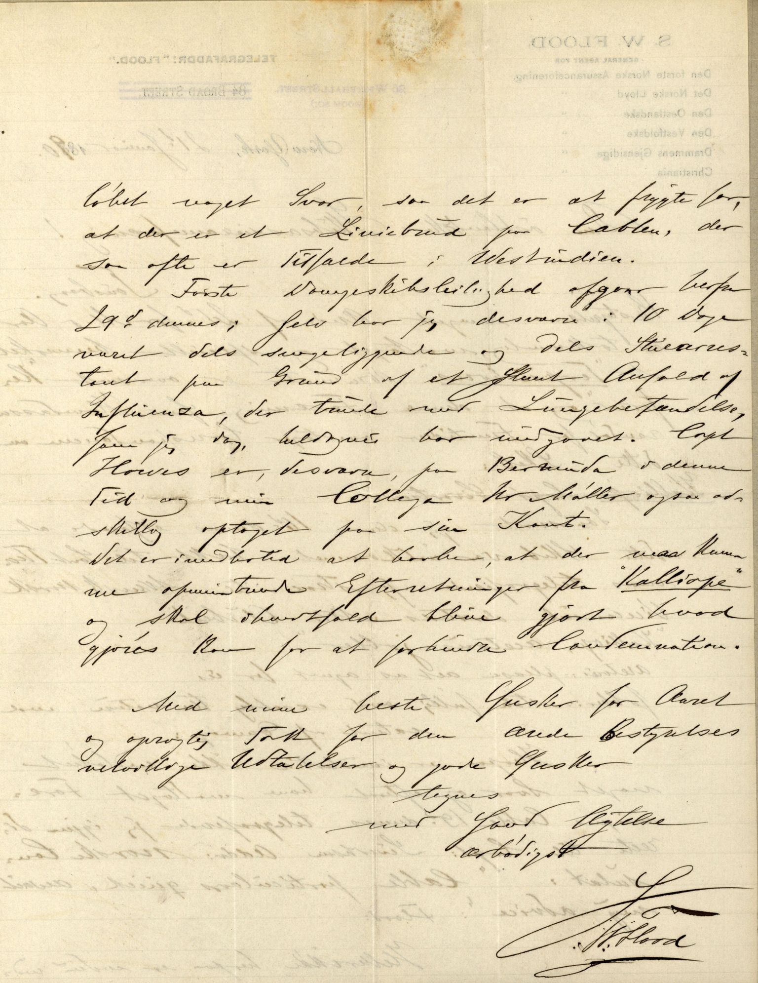 Pa 63 - Østlandske skibsassuranceforening, VEMU/A-1079/G/Ga/L0026/0005: Havaridokumenter / Kalliope, Kali, Maas, Favour, Lindesnæs, 1890, s. 30