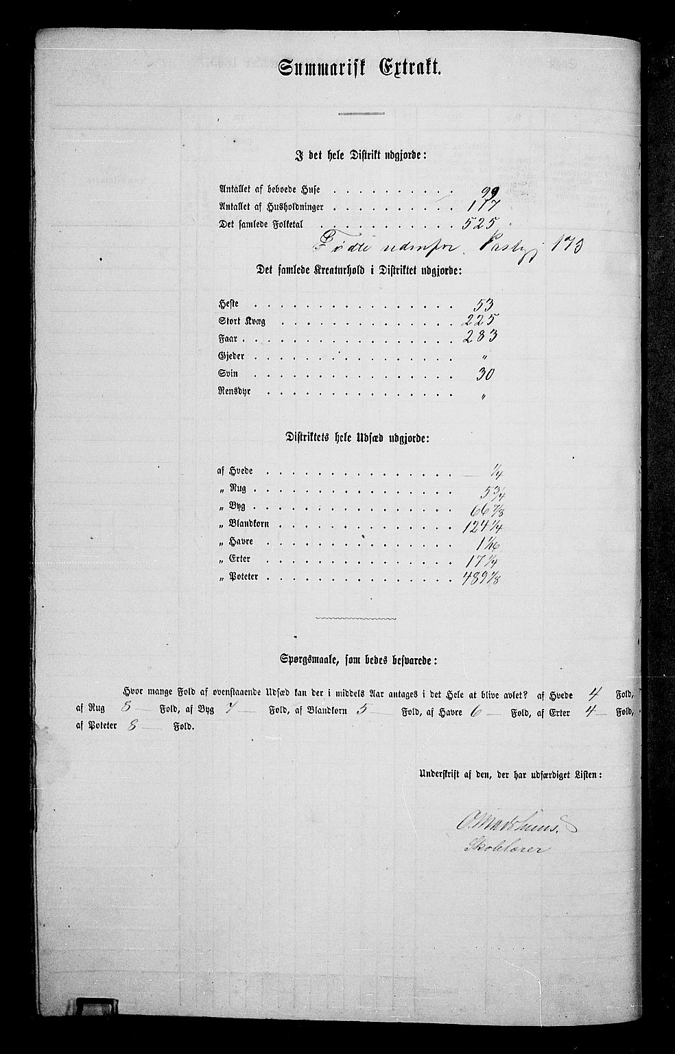 RA, Folketelling 1865 for 0527L Vardal prestegjeld, Vardal sokn og Hunn sokn, 1865, s. 113