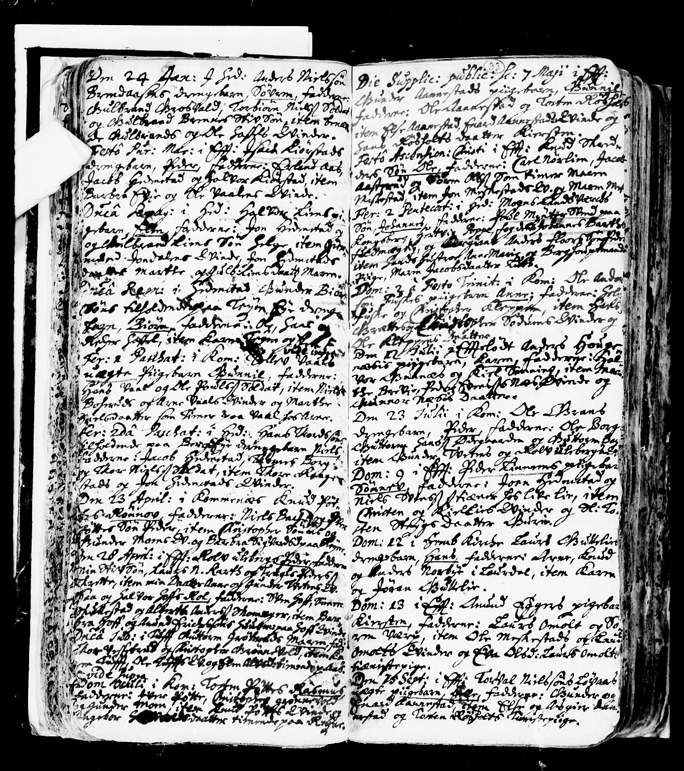 Sandsvær kirkebøker, AV/SAKO-A-244/F/Fa/L0001: Ministerialbok nr. I 1, 1665-1725, s. 33