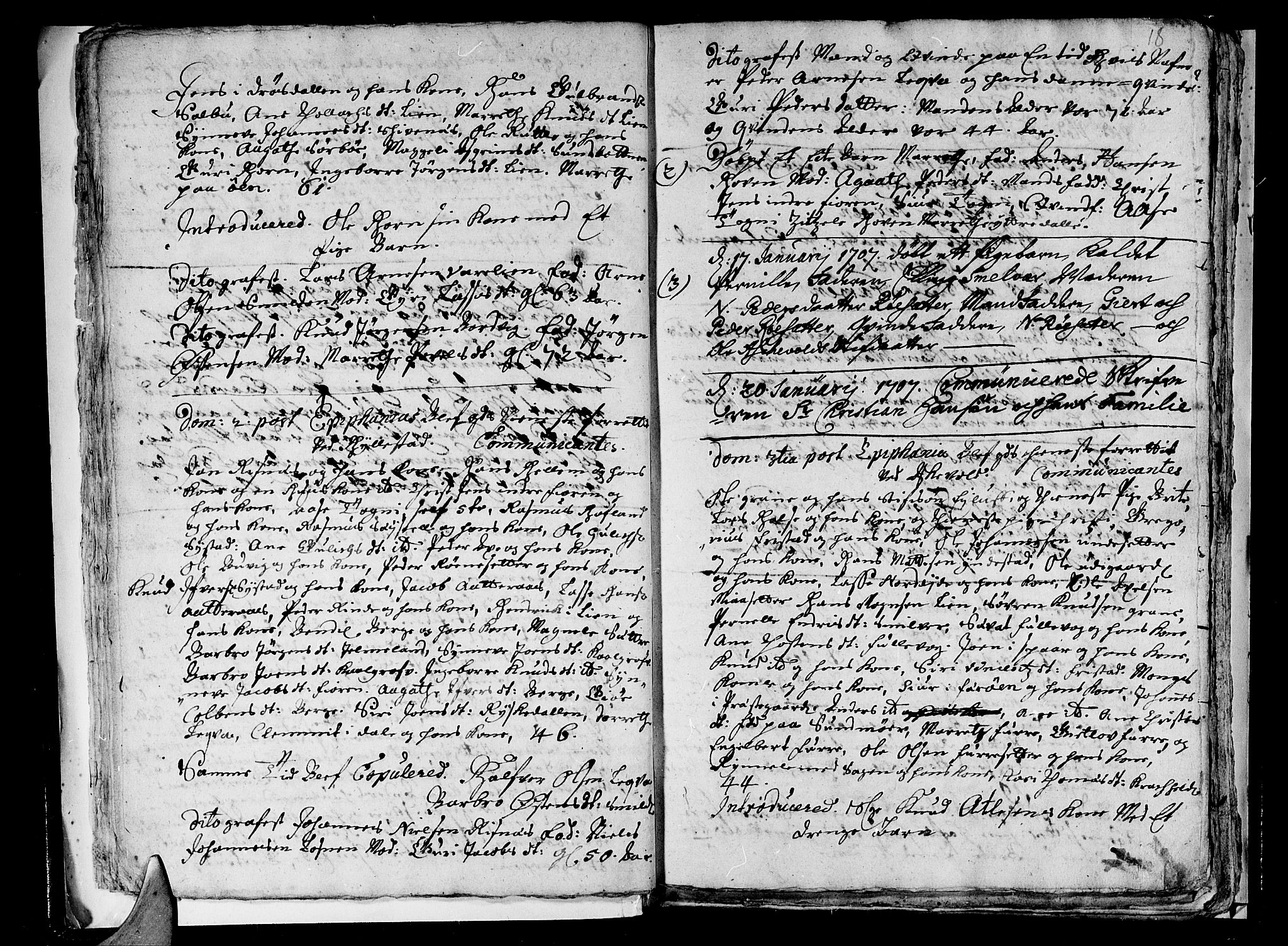 Askvoll sokneprestembete, AV/SAB-A-79501/H/Haa/Haaa/L0001: Ministerialbok nr. A 1, 1706-1711, s. 18