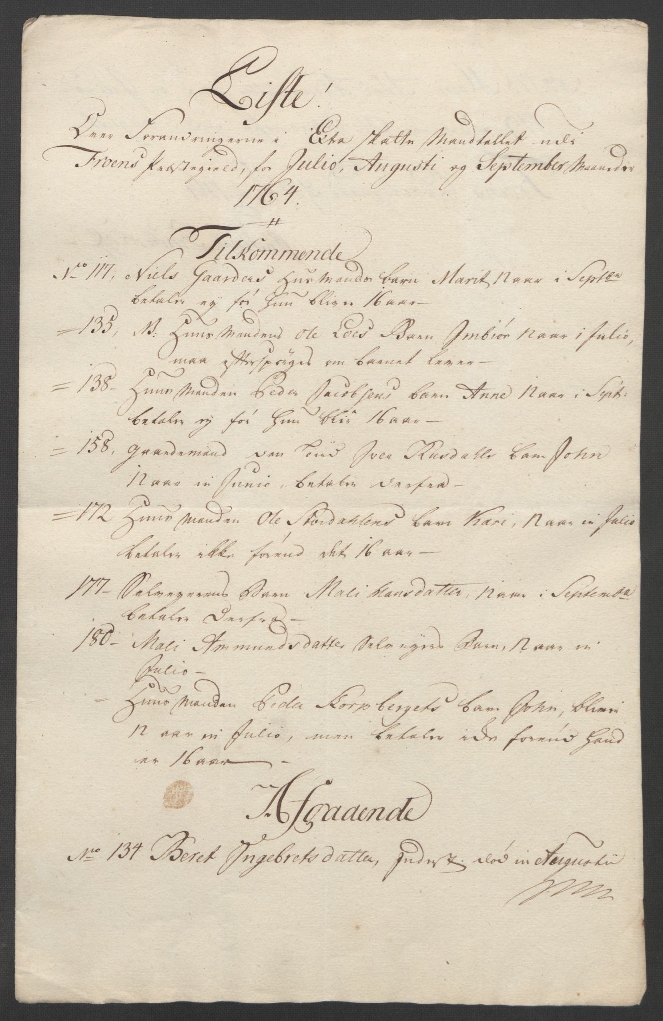 Rentekammeret inntil 1814, Reviderte regnskaper, Fogderegnskap, RA/EA-4092/R17/L1266: Ekstraskatten Gudbrandsdal, 1762-1766, s. 389