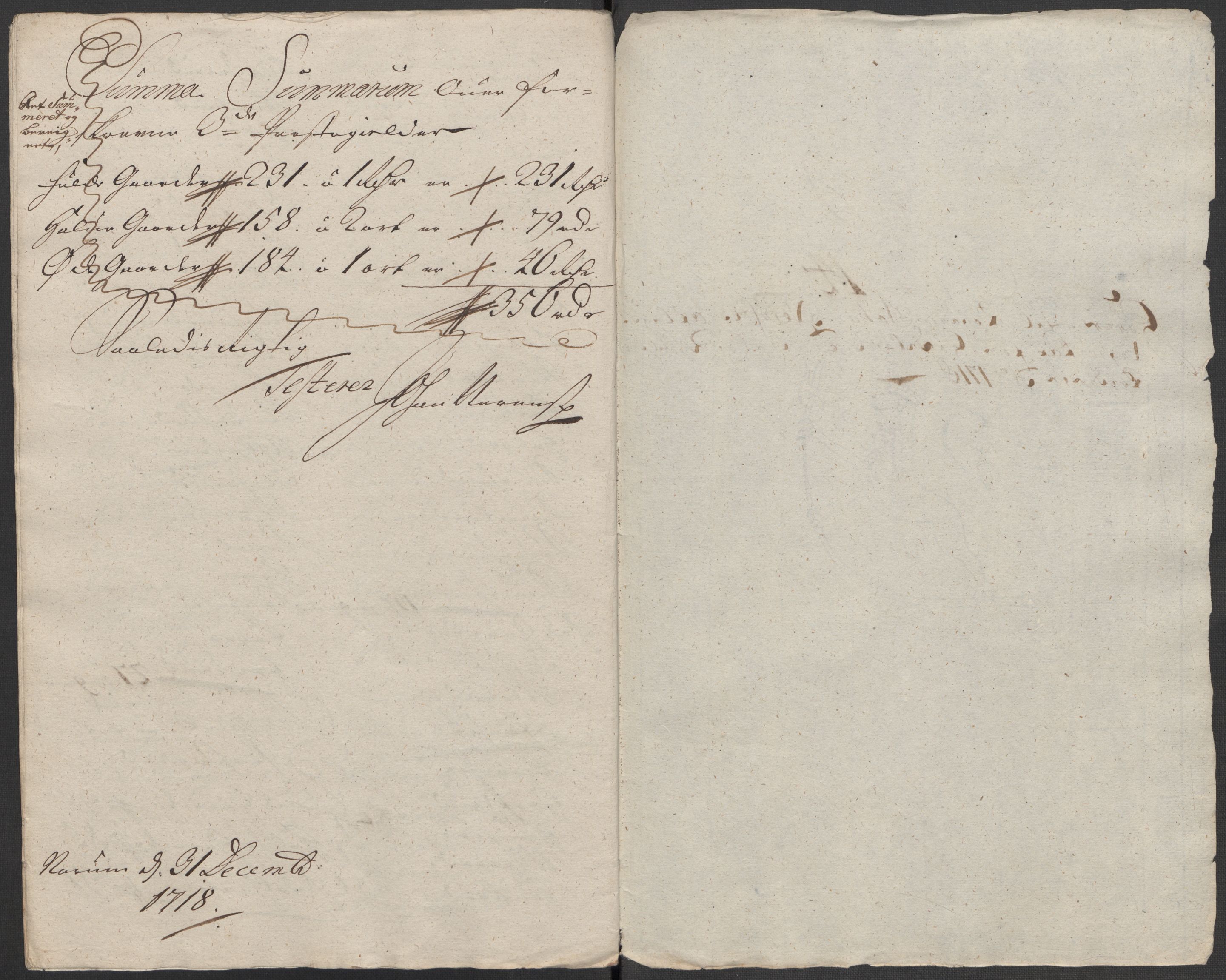 Rentekammeret inntil 1814, Reviderte regnskaper, Fogderegnskap, RA/EA-4092/R18/L1320: Fogderegnskap Hadeland, Toten og Valdres, 1718, s. 77