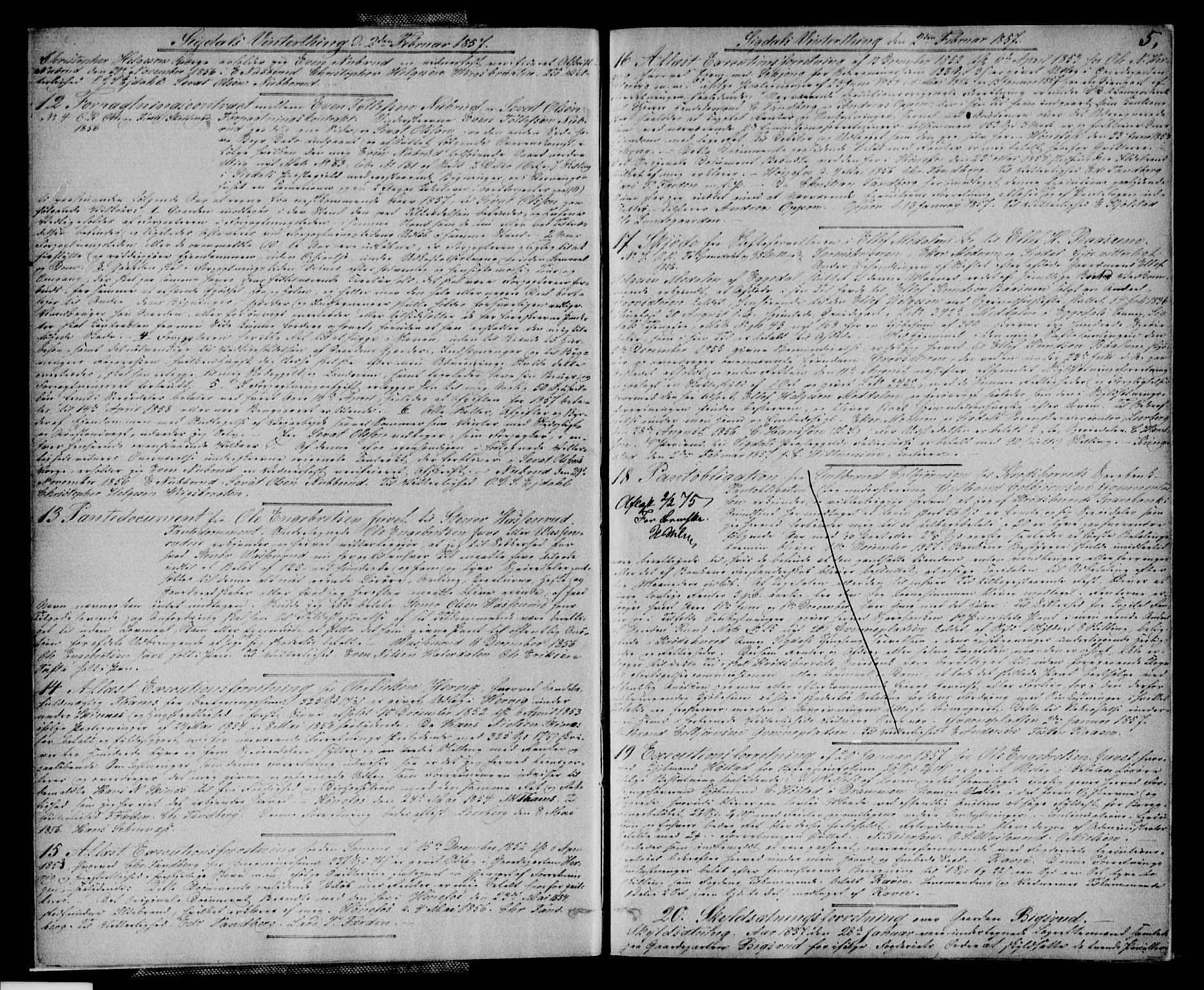 Eiker, Modum og Sigdal sorenskriveri, SAKO/A-123/G/Ga/Gaa/L0015a: Pantebok nr. I 15a, 1857-1860, s. 5