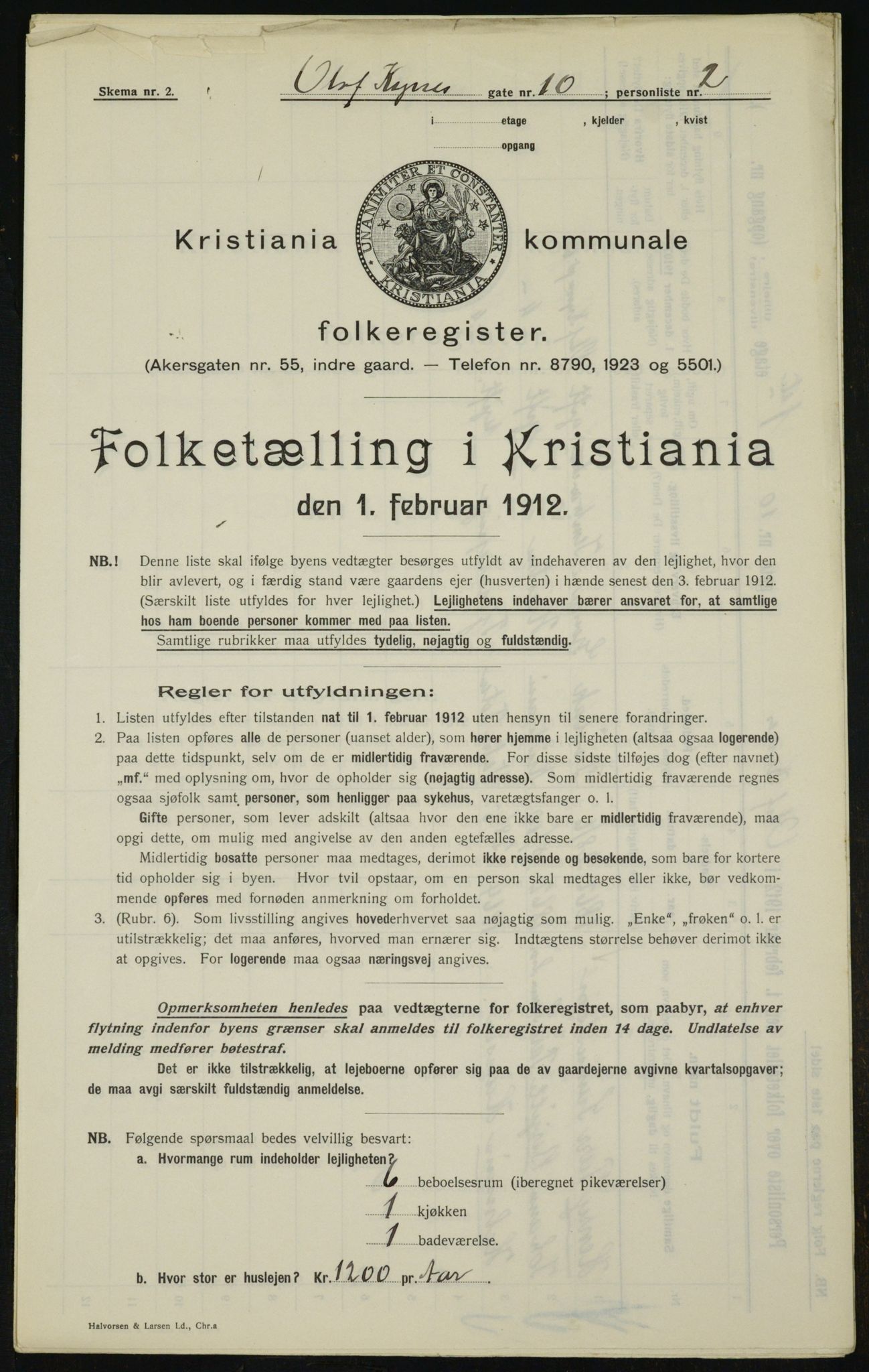 OBA, Kommunal folketelling 1.2.1912 for Kristiania, 1912, s. 75989