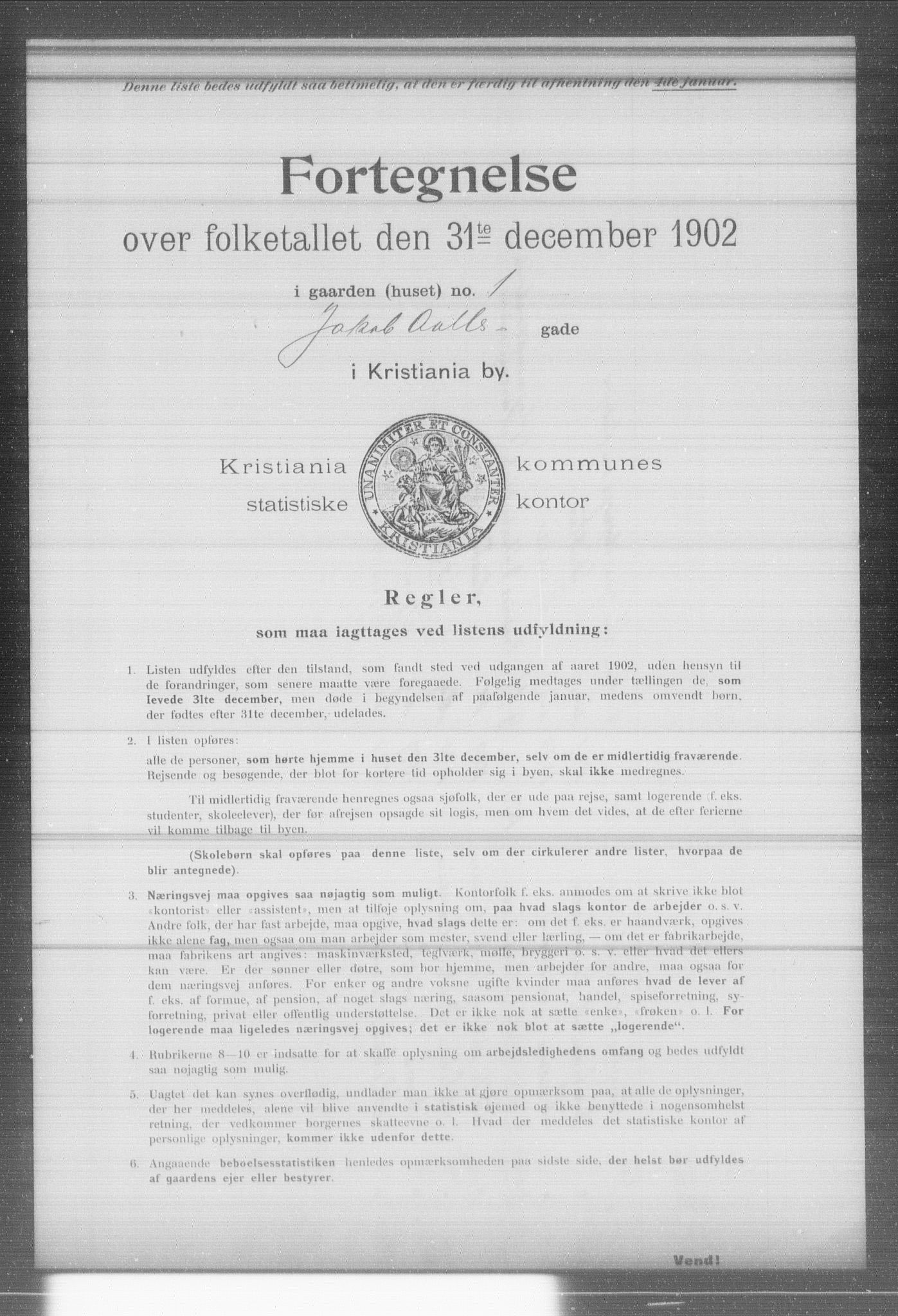 OBA, Kommunal folketelling 31.12.1902 for Kristiania kjøpstad, 1902, s. 8559