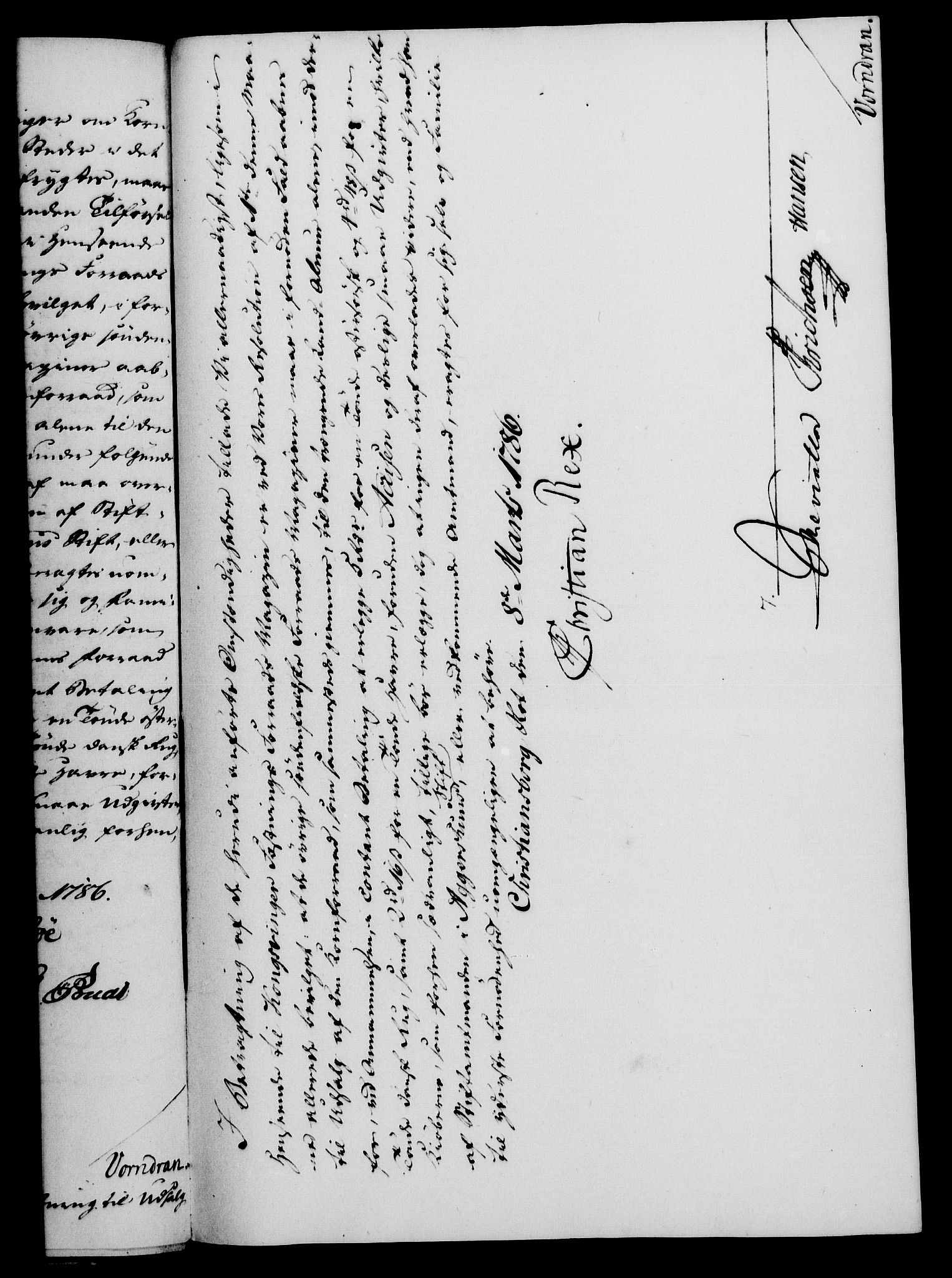 Rentekammeret, Kammerkanselliet, RA/EA-3111/G/Gf/Gfa/L0068: Norsk relasjons- og resolusjonsprotokoll (merket RK 52.68), 1786, s. 239