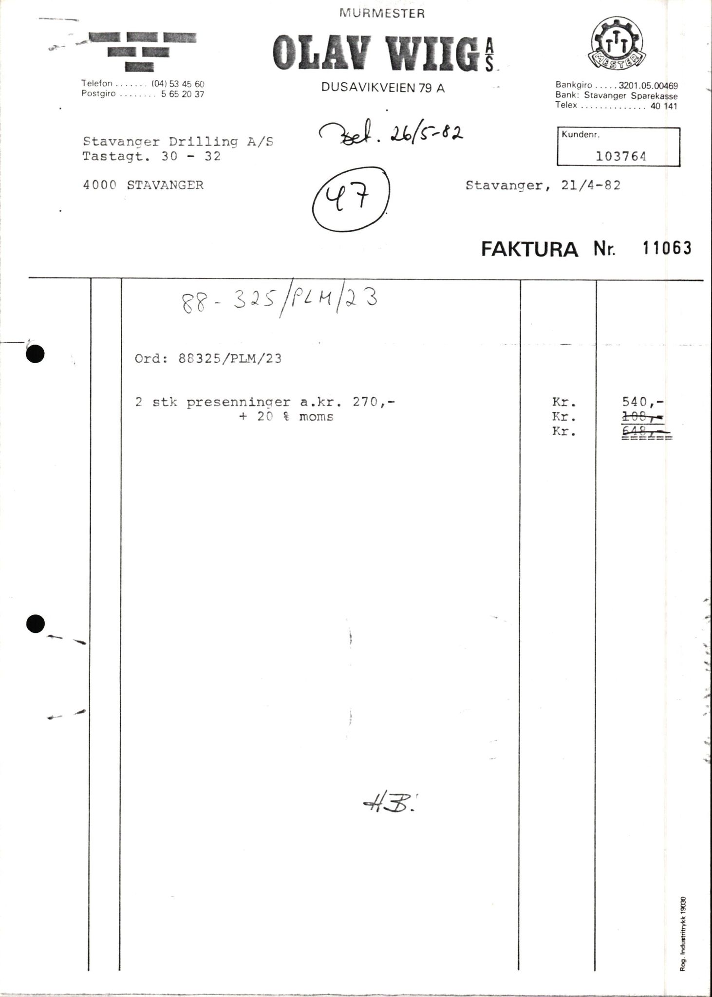 Pa 1503 - Stavanger Drilling AS, AV/SAST-A-101906/2/E/Ec/Eca/L0010: Forsikring, 1976-1983