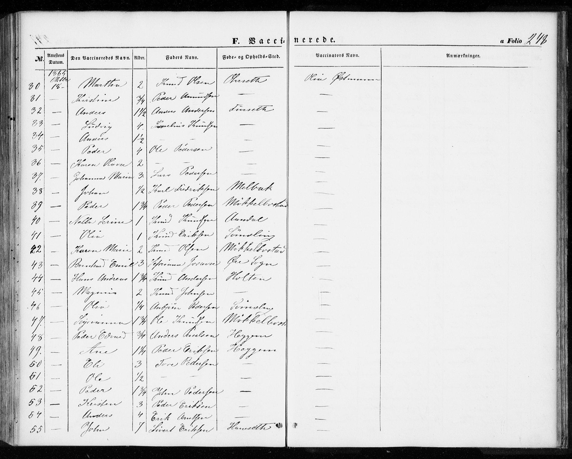 Ministerialprotokoller, klokkerbøker og fødselsregistre - Møre og Romsdal, AV/SAT-A-1454/584/L0965: Ministerialbok nr. 584A05, 1857-1868, s. 248