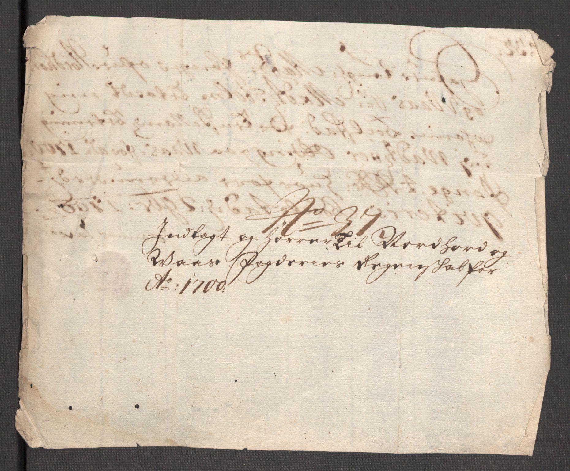 Rentekammeret inntil 1814, Reviderte regnskaper, Fogderegnskap, RA/EA-4092/R51/L3185: Fogderegnskap Nordhordland og Voss, 1700-1701, s. 244