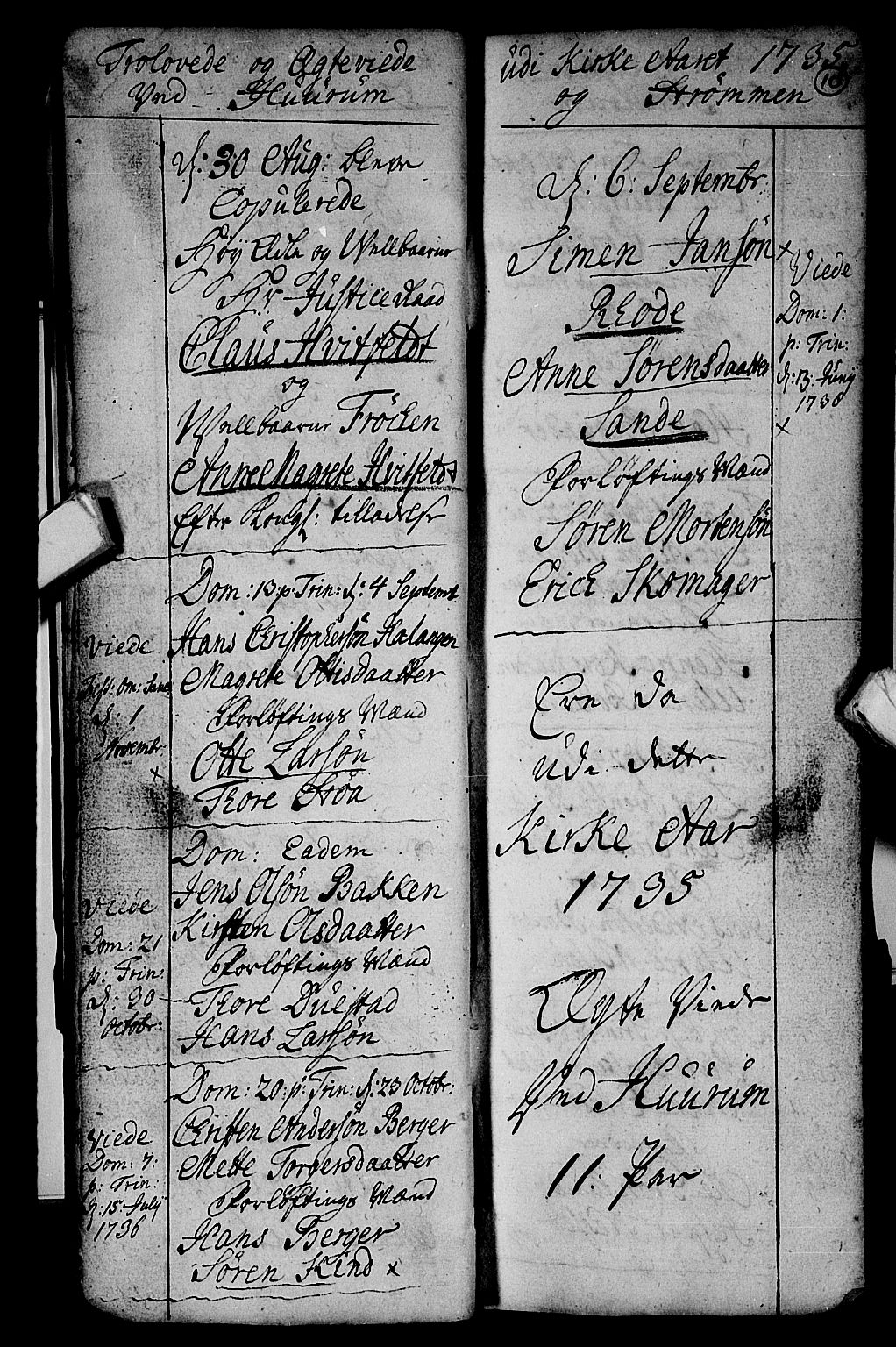 Hurum kirkebøker, AV/SAKO-A-229/F/Fa/L0003: Ministerialbok nr. 3, 1733-1757, s. 10