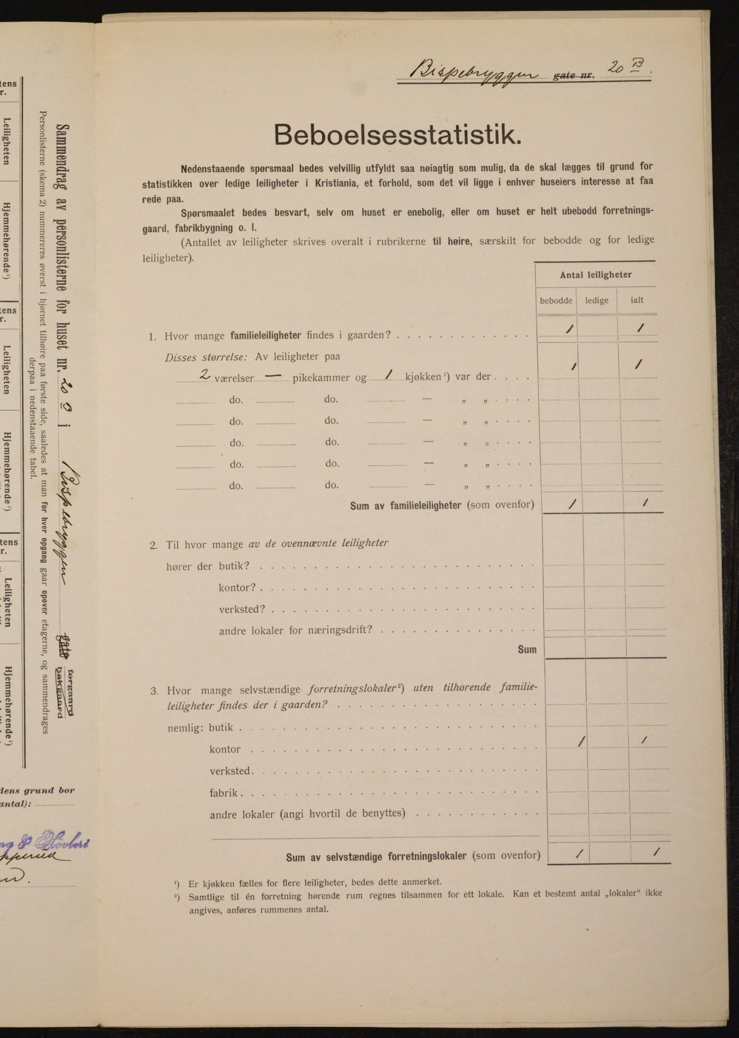 OBA, Kommunal folketelling 1.2.1912 for Kristiania, 1912, s. 5198