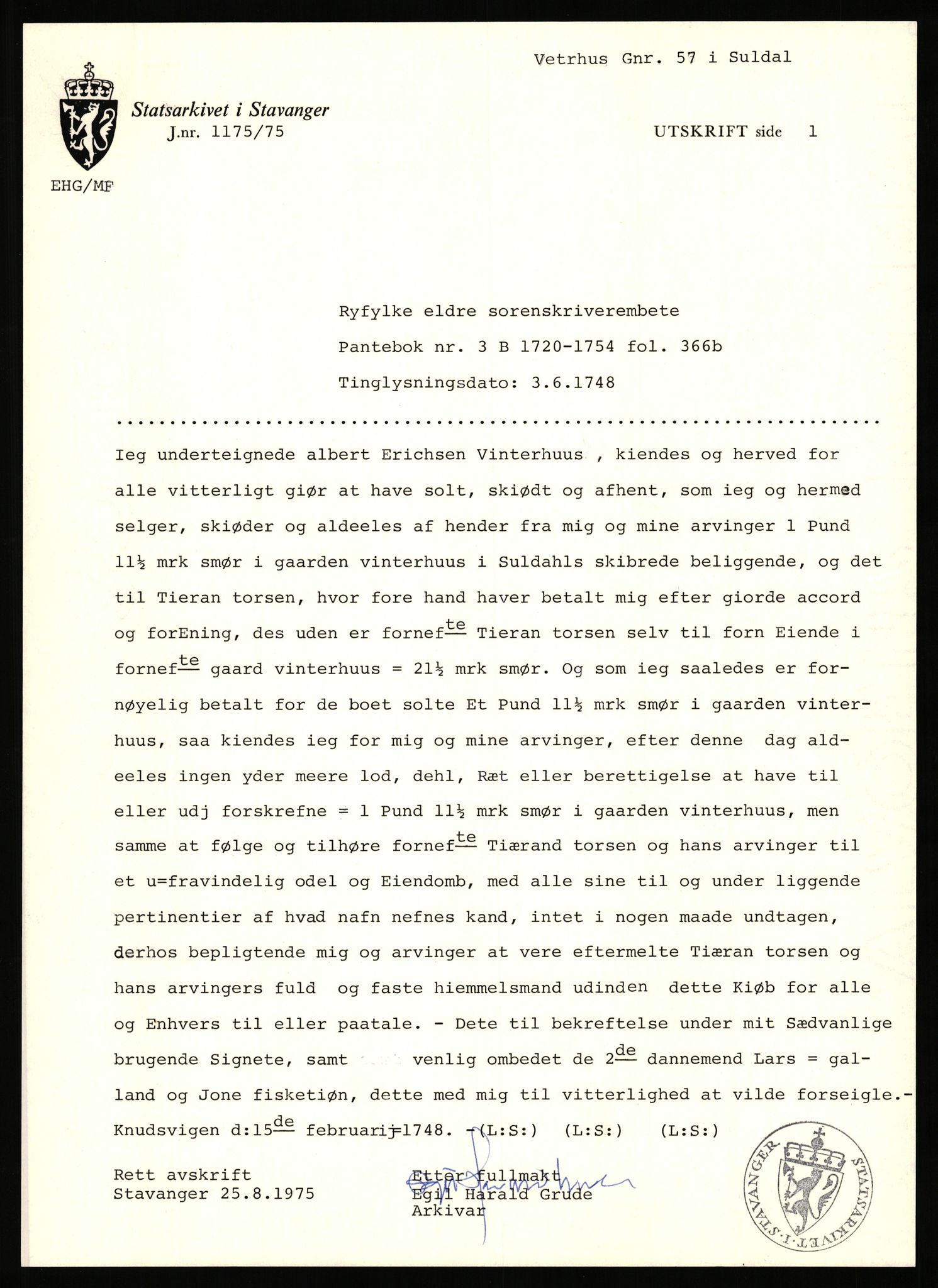 Statsarkivet i Stavanger, AV/SAST-A-101971/03/Y/Yj/L0094: Avskrifter sortert etter gårdsnavn: Vetrhus - Vik i Nerstrand, 1750-1930, s. 51