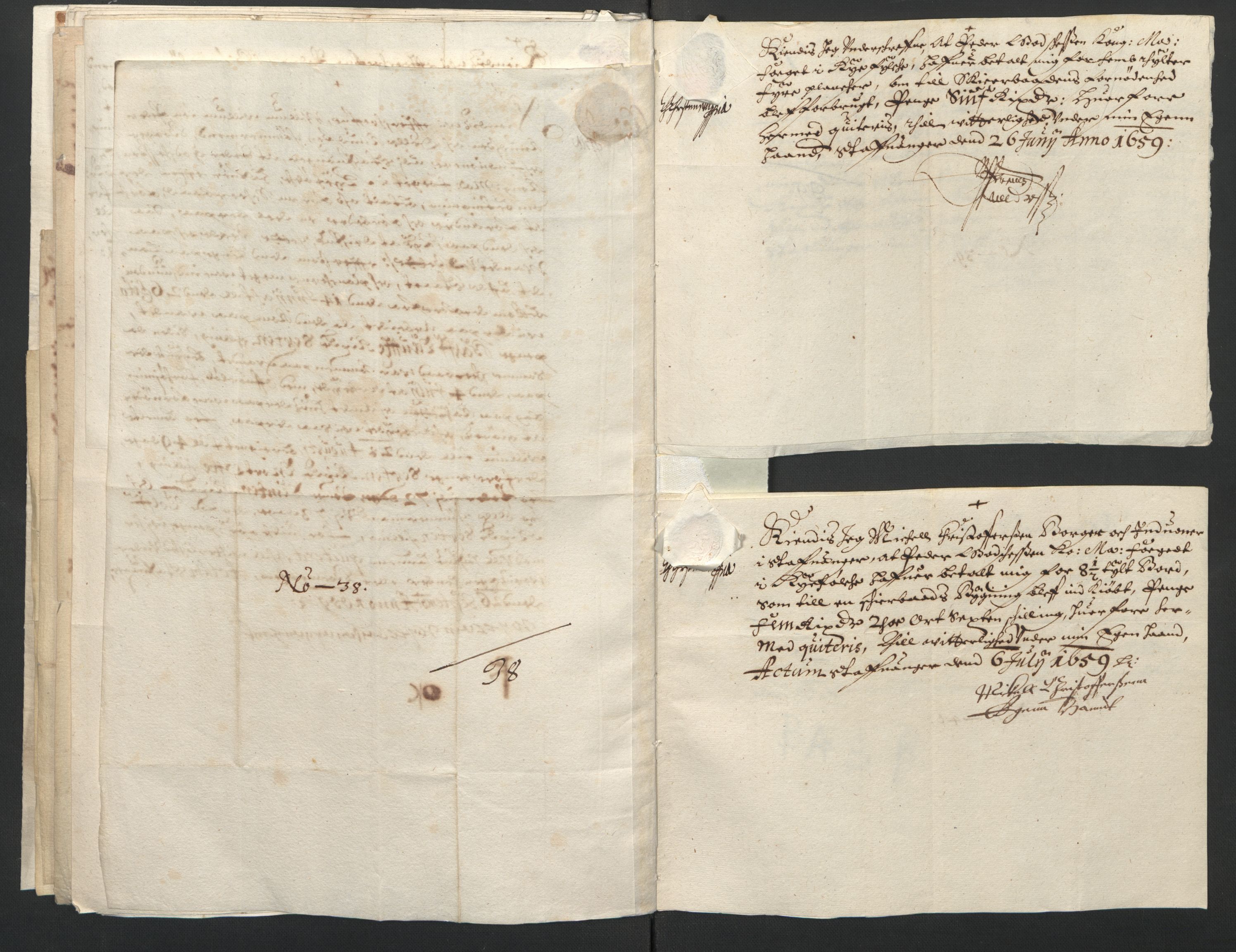 Rentekammeret inntil 1814, Reviderte regnskaper, Lensregnskaper, AV/RA-EA-5023/R/Rb/Rbs/L0041: Stavanger len, 1658-1660