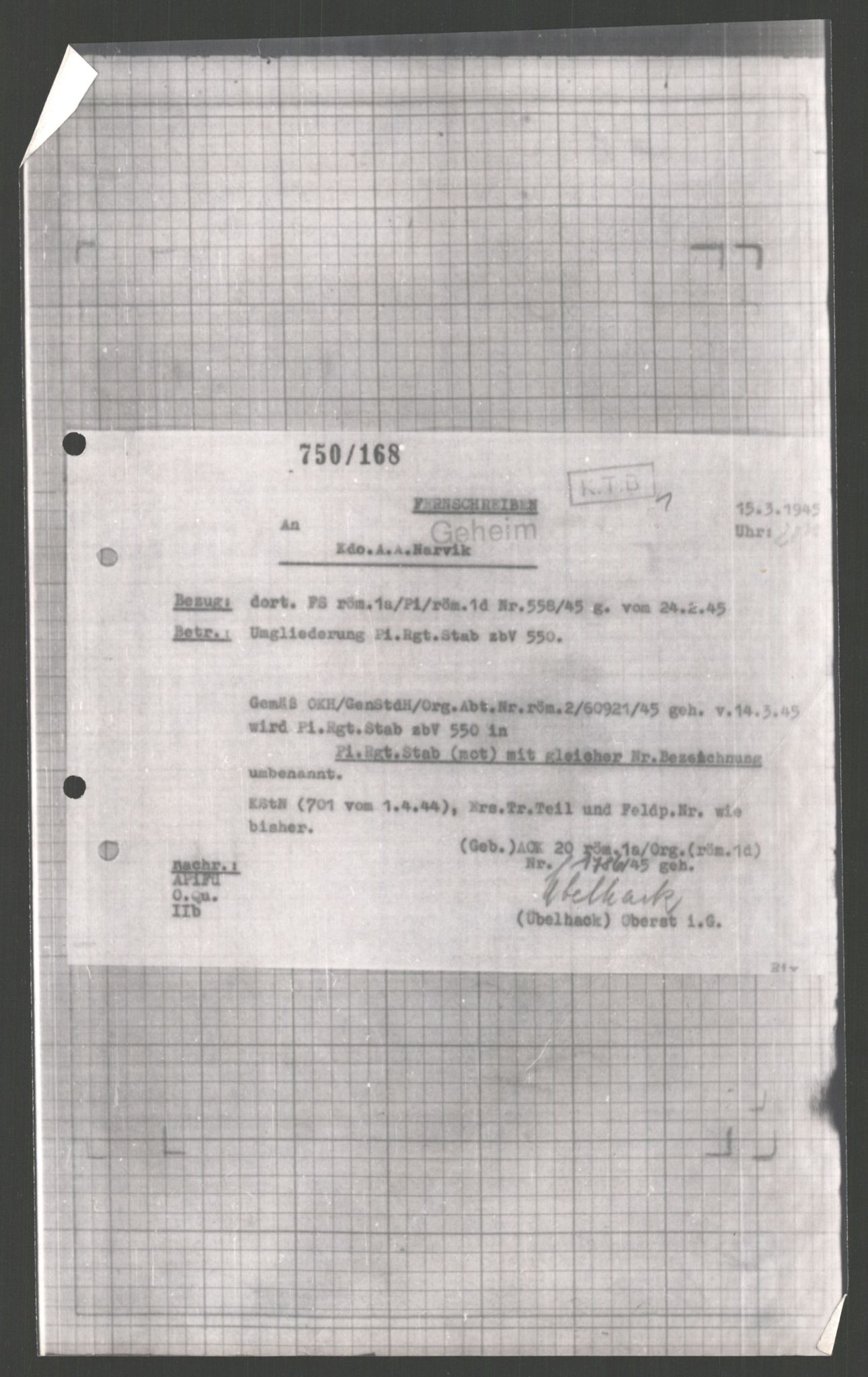 Forsvarets Overkommando. 2 kontor. Arkiv 11.4. Spredte tyske arkivsaker, AV/RA-RAFA-7031/D/Dar/Dara/L0003: Krigsdagbøker for 20. Gebirgs-Armee-Oberkommando (AOK 20), 1945, s. 674