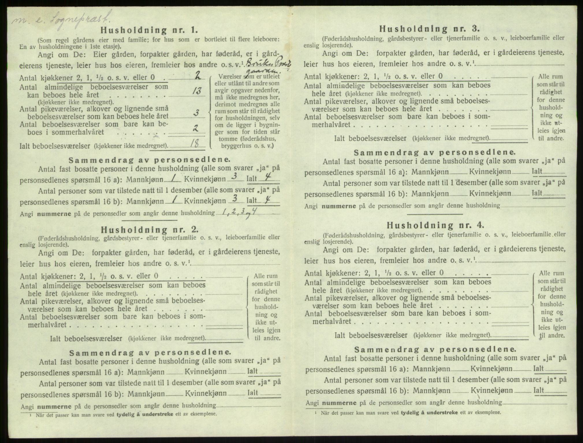 SAB, Folketelling 1920 for 1411 Gulen herred, 1920, s. 225