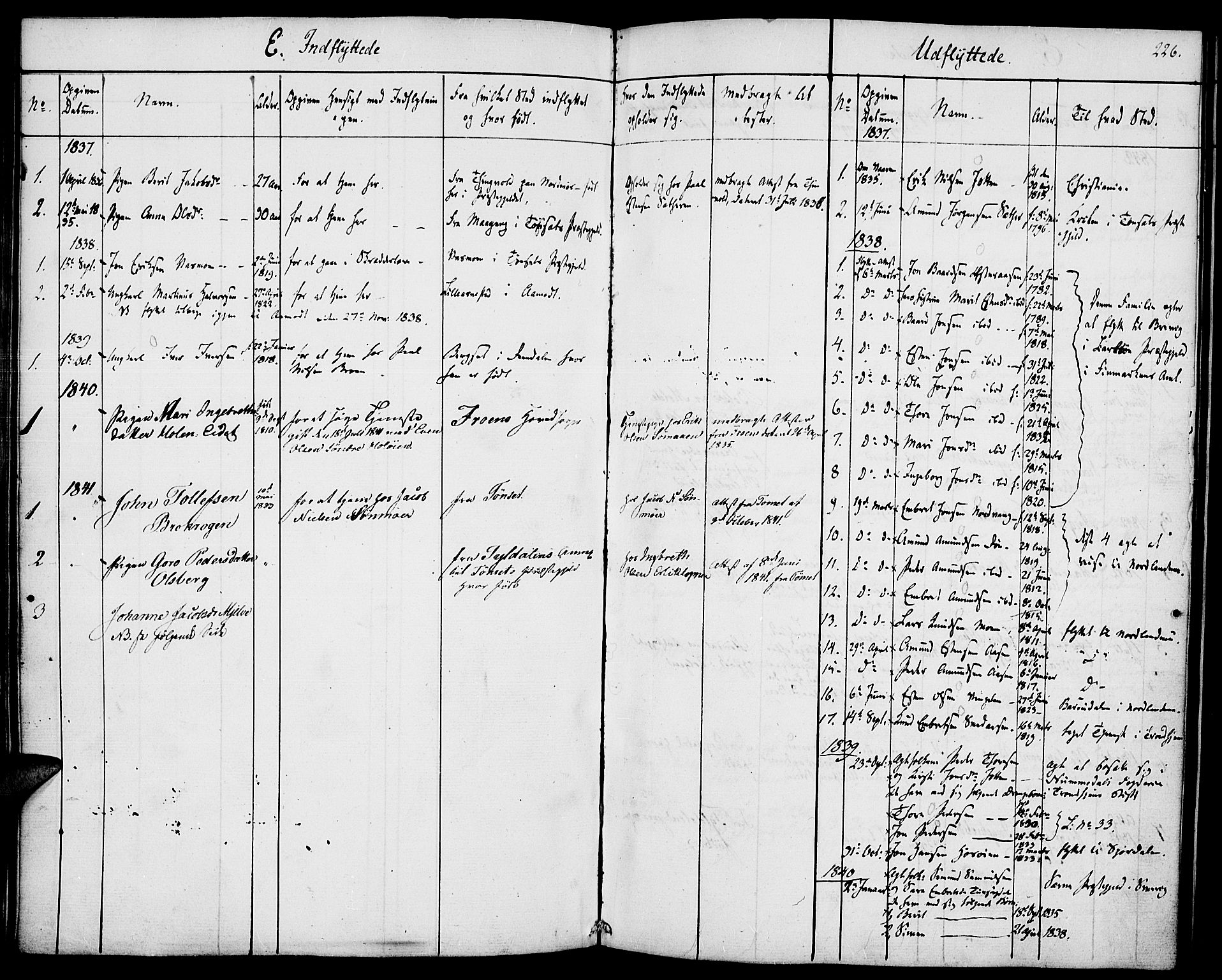 Tolga prestekontor, AV/SAH-PREST-062/K/L0005: Ministerialbok nr. 5, 1836-1852, s. 226