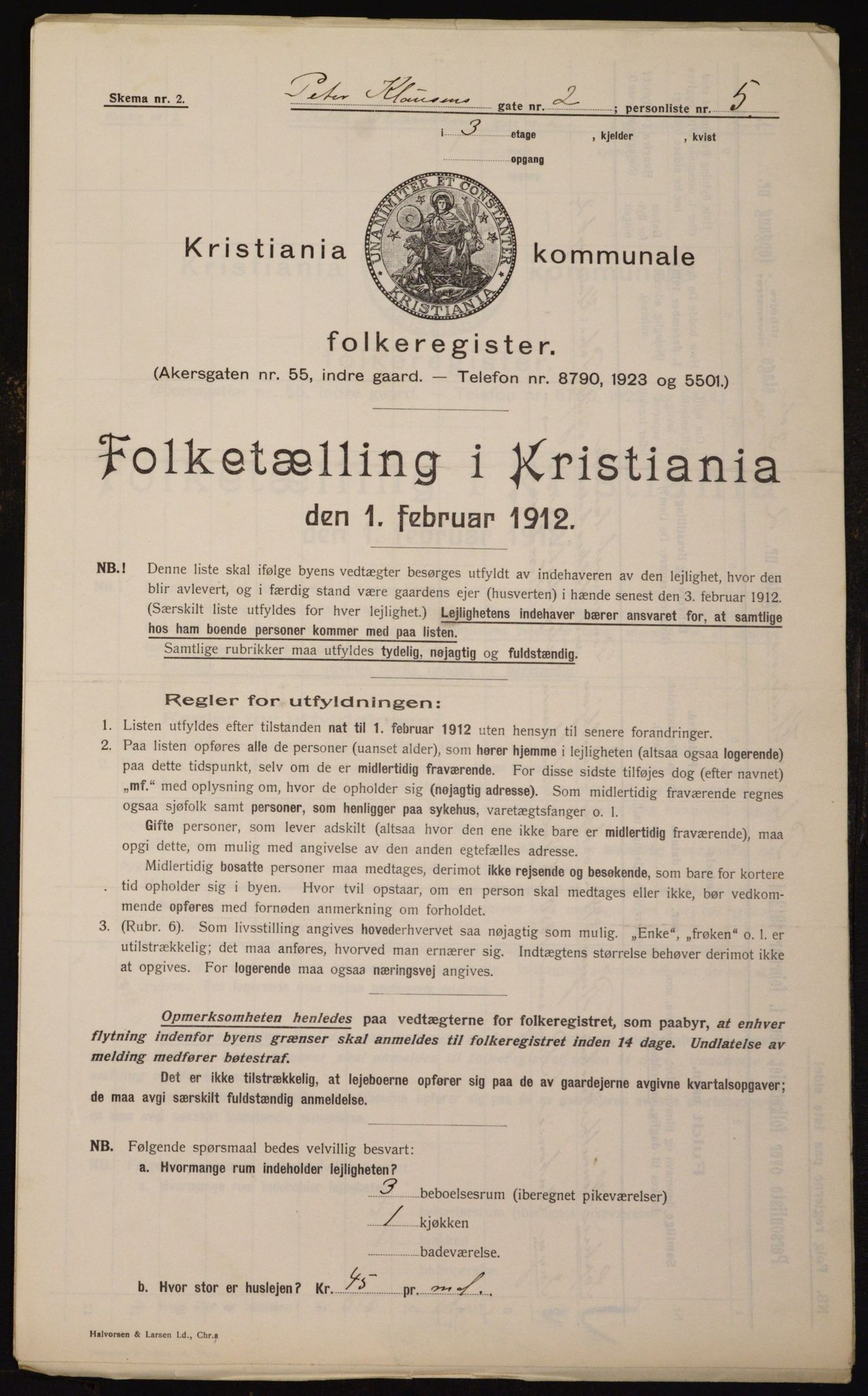 OBA, Kommunal folketelling 1.2.1912 for Kristiania, 1912, s. 79355