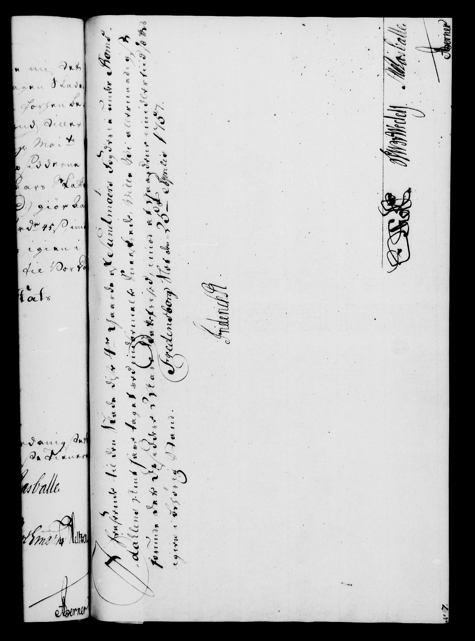 Rentekammeret, Kammerkanselliet, RA/EA-3111/G/Gf/Gfa/L0039: Norsk relasjons- og resolusjonsprotokoll (merket RK 52.39), 1757, s. 261