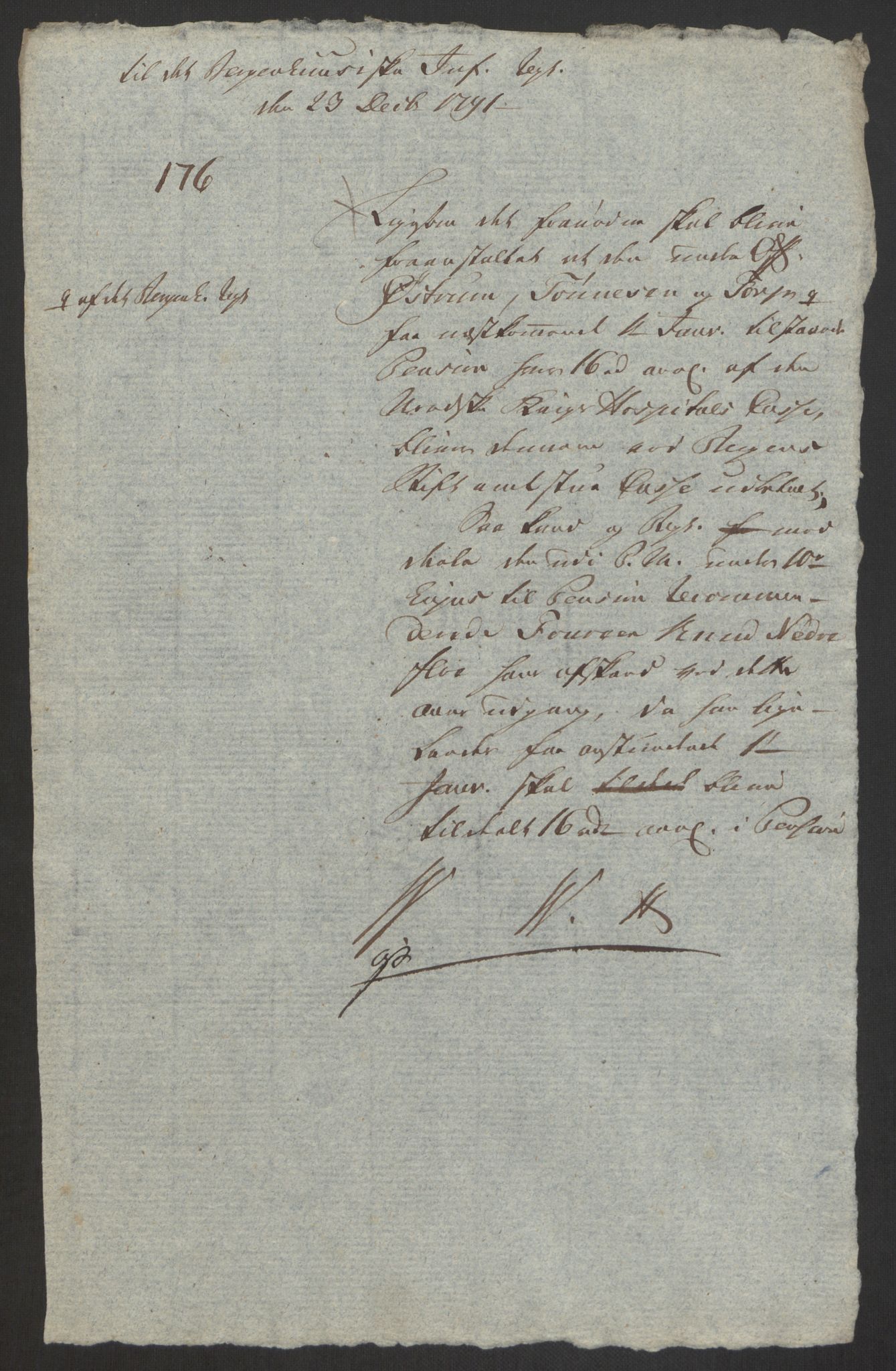 Forsvaret, Den norske kvesthuskasse/krigshospitalkasse, AV/RA-RAFA-1887/F/Fa/L0008: Konsepter, 1790-1793, s. 697