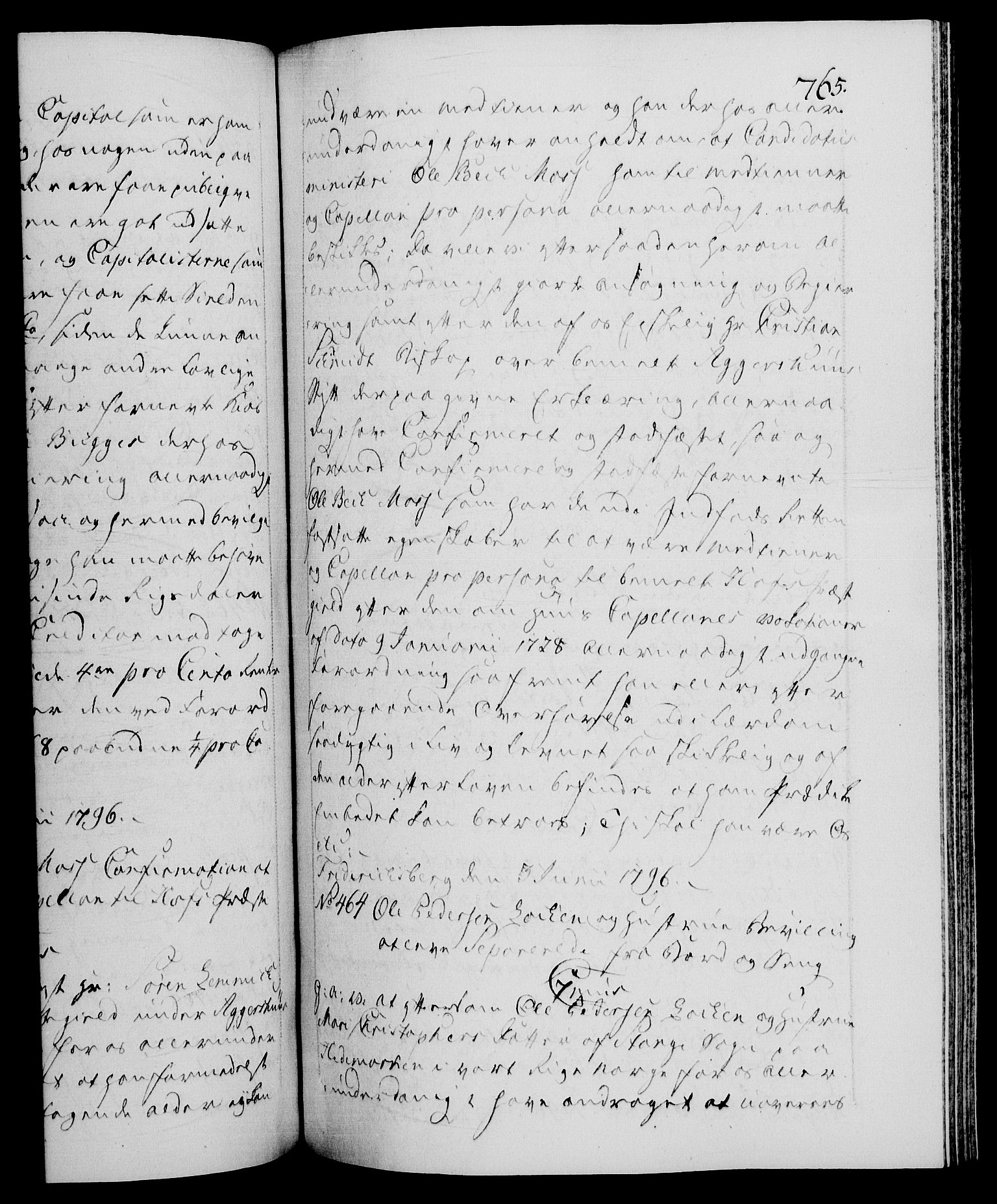 Danske Kanselli 1572-1799, RA/EA-3023/F/Fc/Fca/Fcaa/L0056: Norske registre, 1795-1796, s. 765a