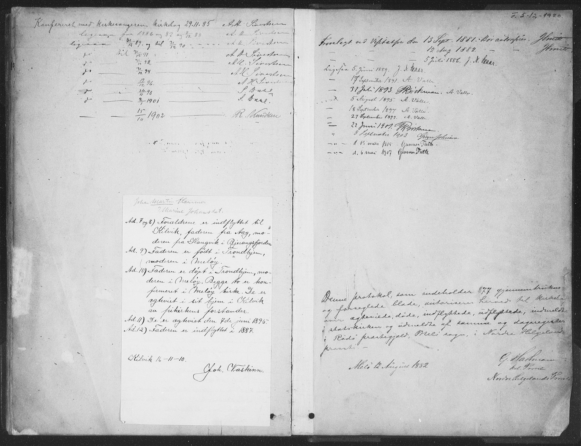 Ministerialprotokoller, klokkerbøker og fødselsregistre - Nordland, AV/SAT-A-1459/843/L0627: Ministerialbok nr. 843A02, 1878-1908