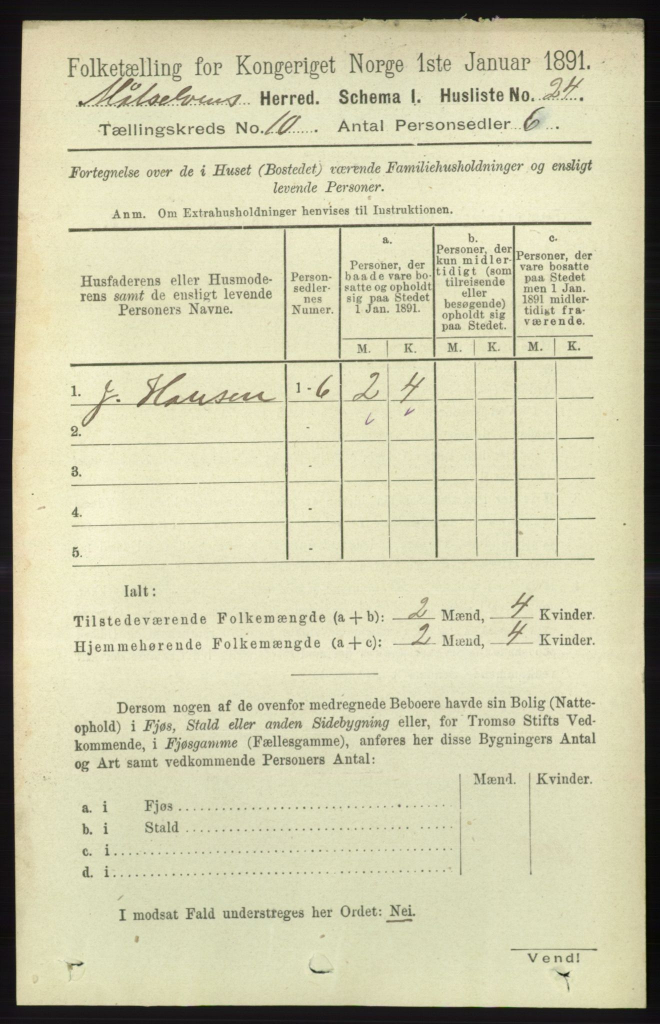 RA, Folketelling 1891 for 1924 Målselv herred, 1891, s. 2982