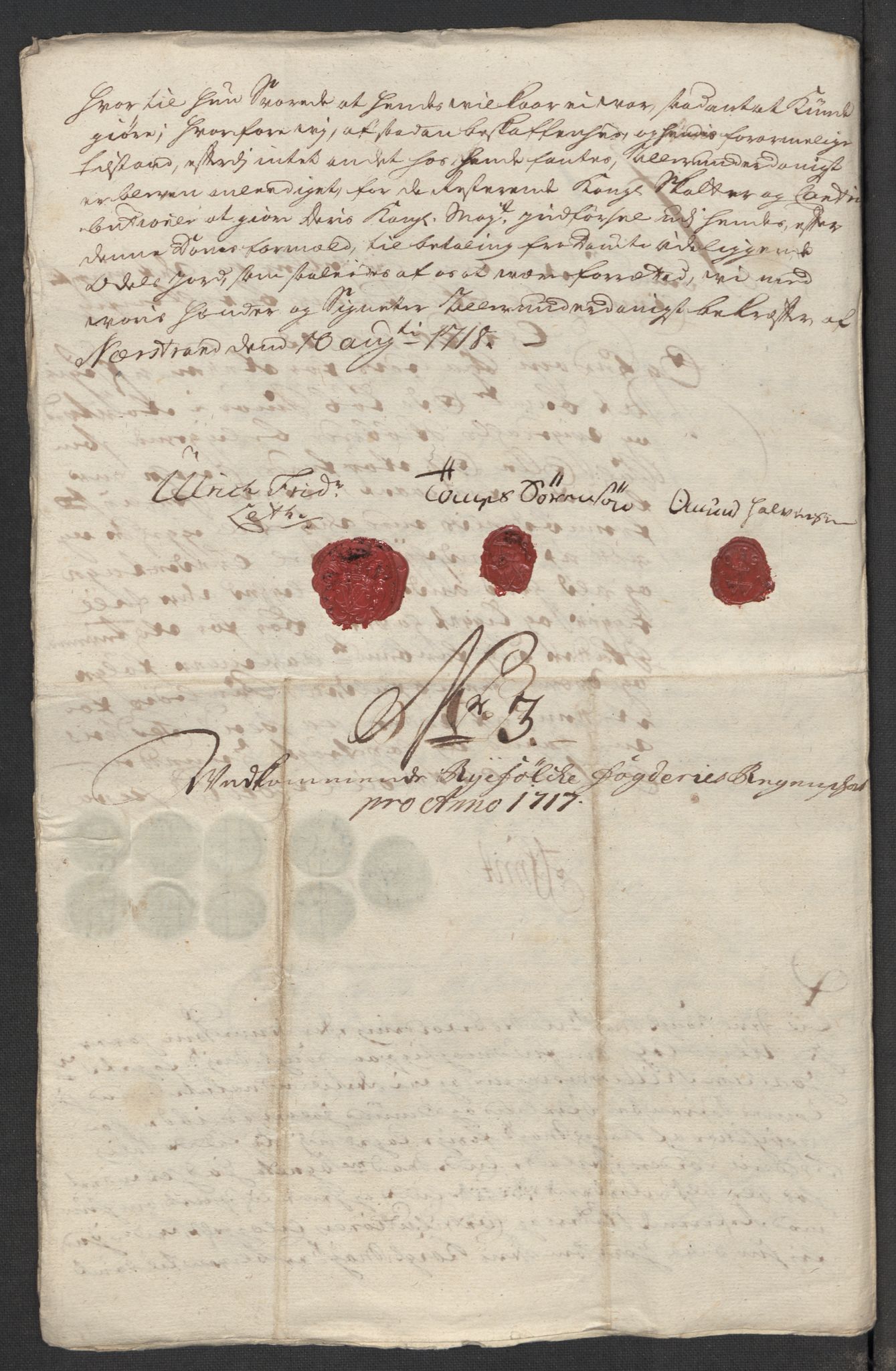 Rentekammeret inntil 1814, Reviderte regnskaper, Fogderegnskap, AV/RA-EA-4092/R47/L2870: Fogderegnskap Ryfylke, 1717, s. 70