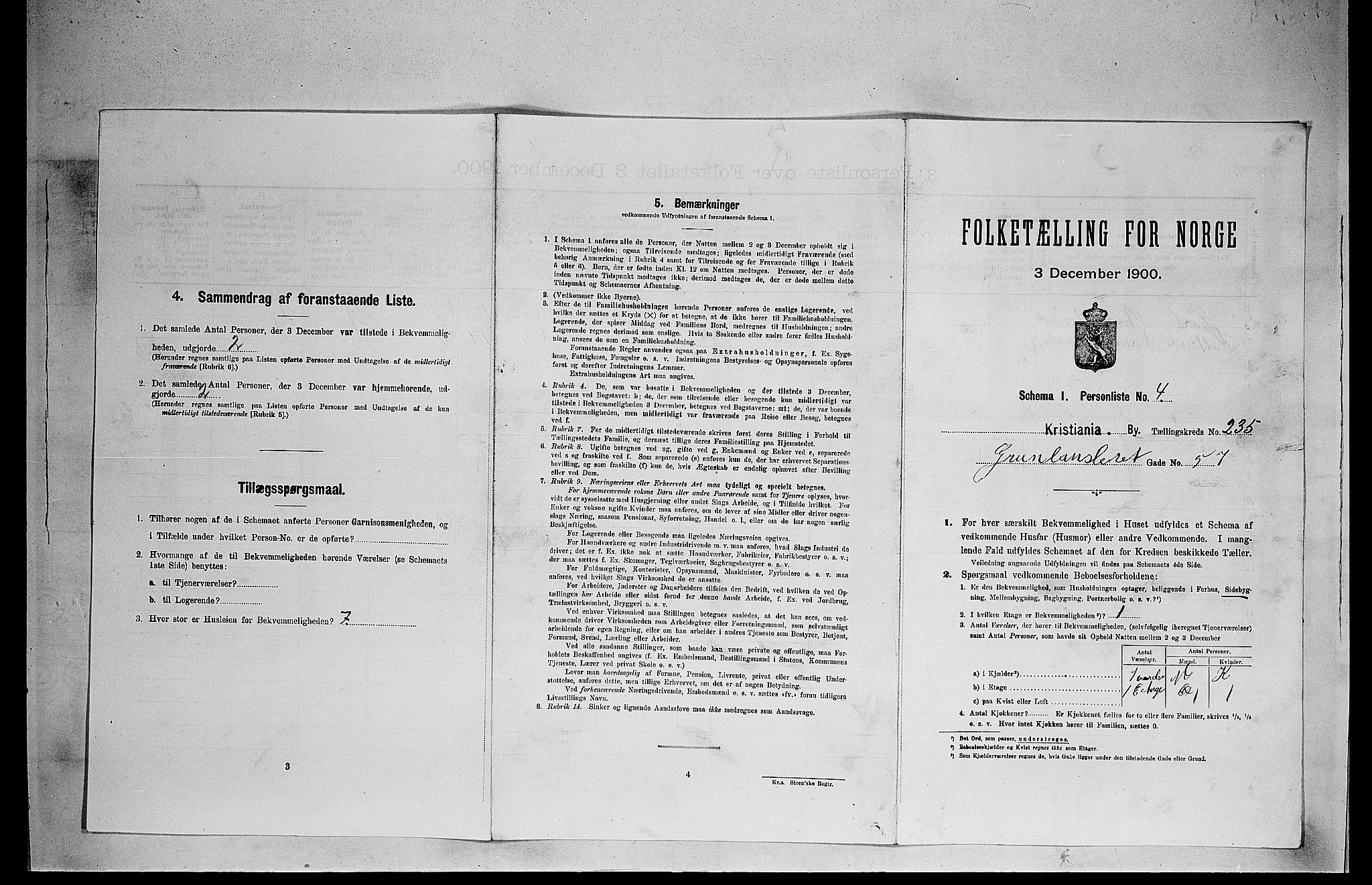 SAO, Folketelling 1900 for 0301 Kristiania kjøpstad, 1900, s. 30447