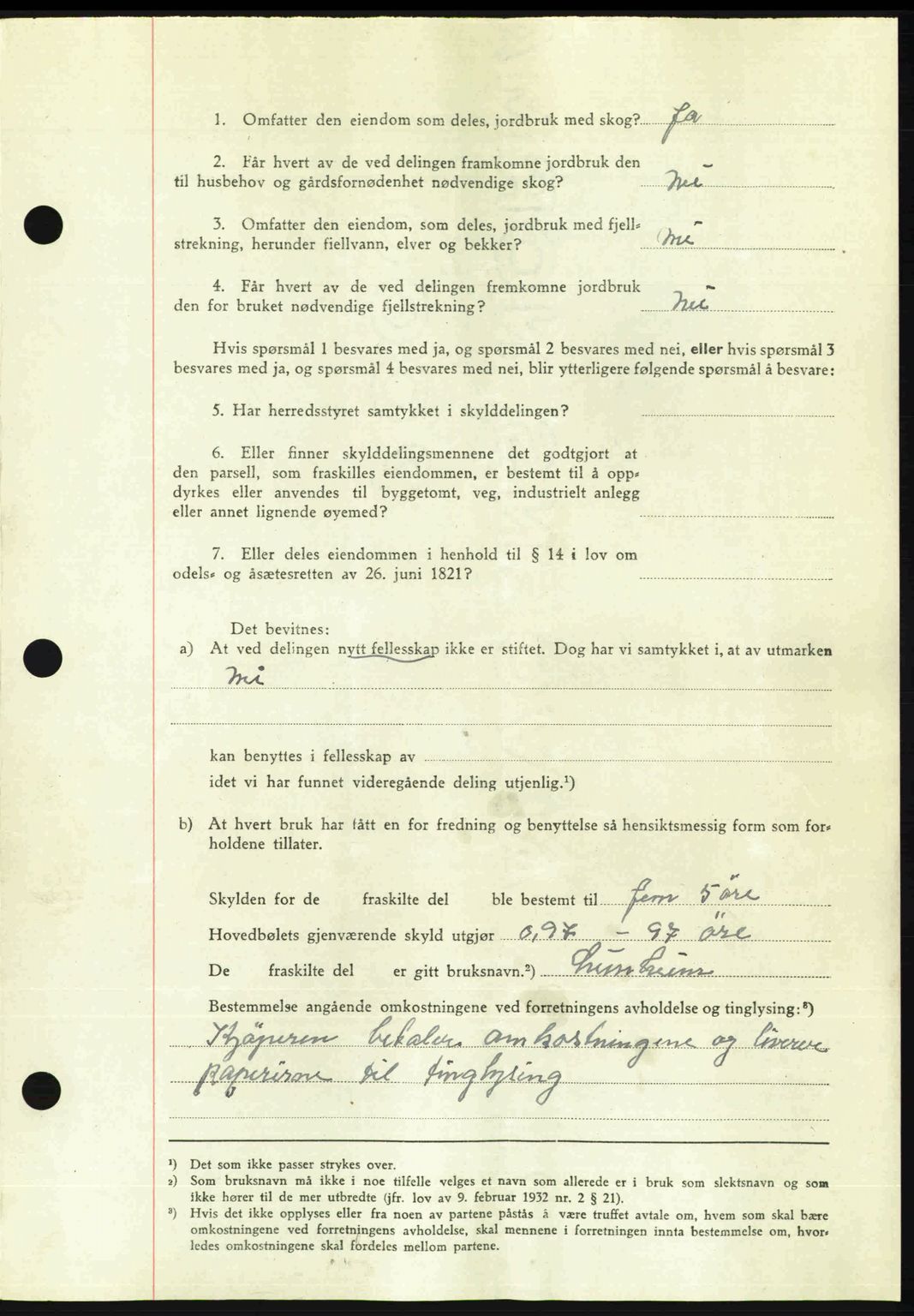 Romsdal sorenskriveri, AV/SAT-A-4149/1/2/2C: Pantebok nr. A22, 1947-1947, Dagboknr: 532/1947