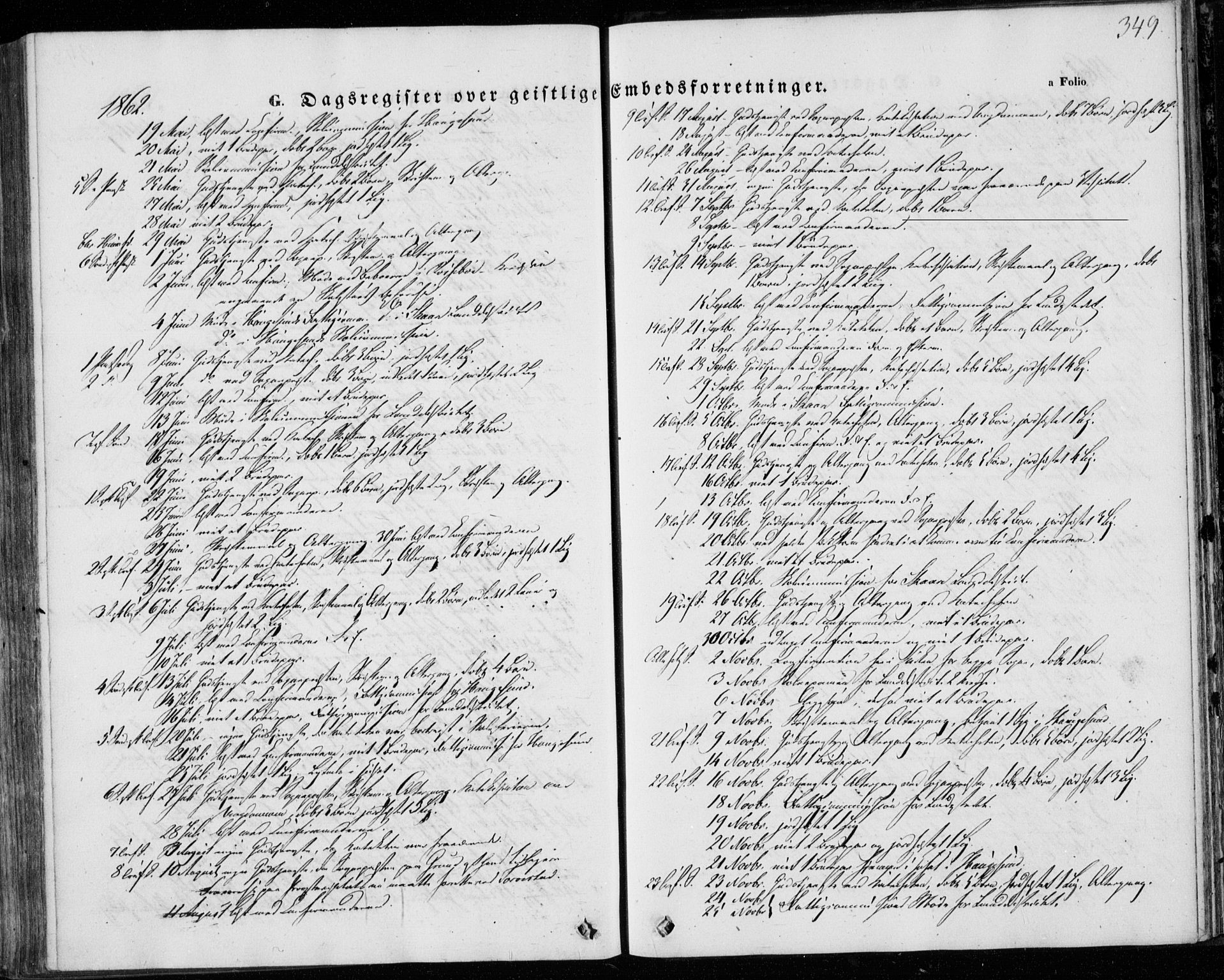 Torvastad sokneprestkontor, AV/SAST-A -101857/H/Ha/Haa/L0011: Ministerialbok nr. A 11, 1857-1866, s. 349