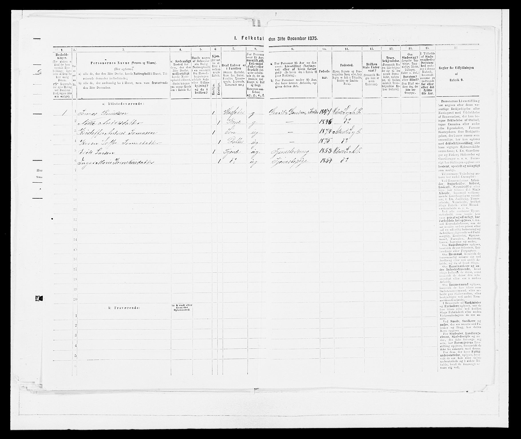 SAB, Folketelling 1875 for 1428P Askvoll prestegjeld, 1875, s. 690