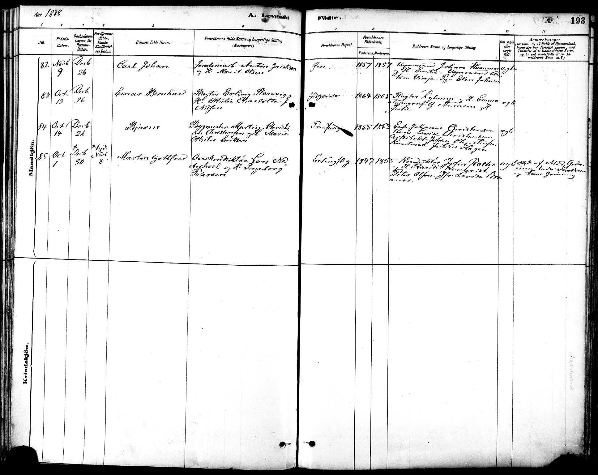 Ministerialprotokoller, klokkerbøker og fødselsregistre - Sør-Trøndelag, AV/SAT-A-1456/601/L0057: Ministerialbok nr. 601A25, 1877-1891, s. 193