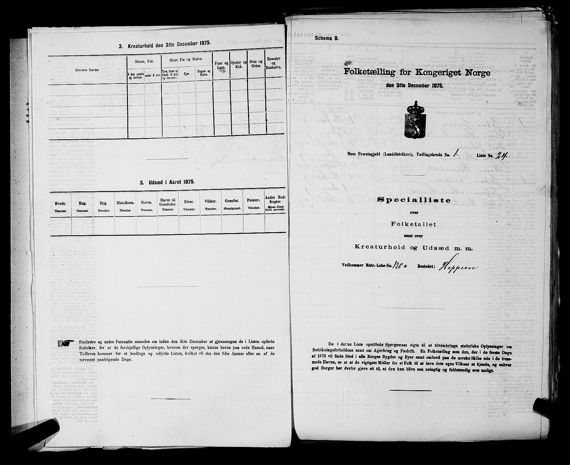 RA, Folketelling 1875 for 0194L Moss prestegjeld, Moss landsokn, 1875, s. 22